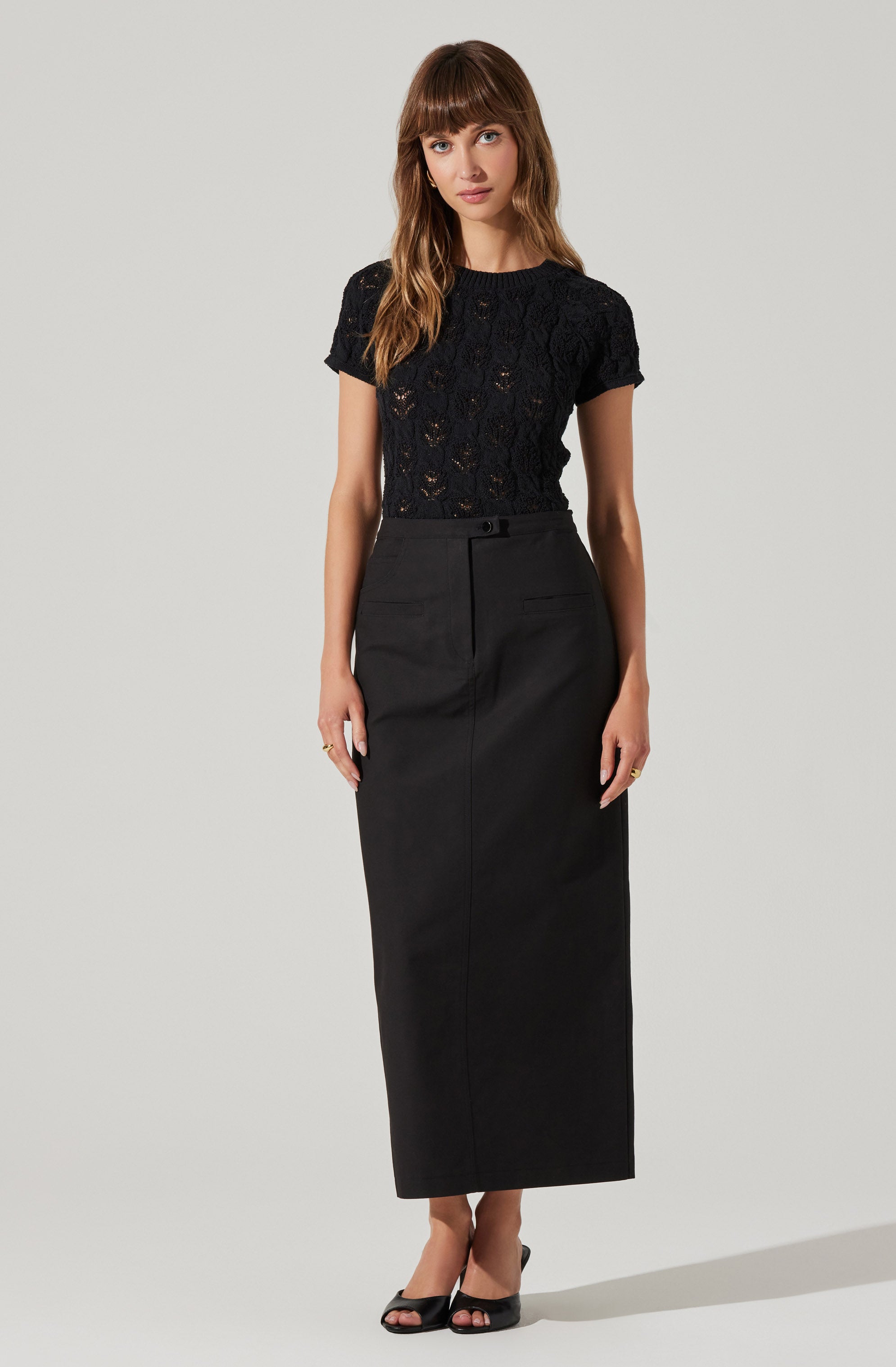 Alda Cropped Sweater Top-Aljck