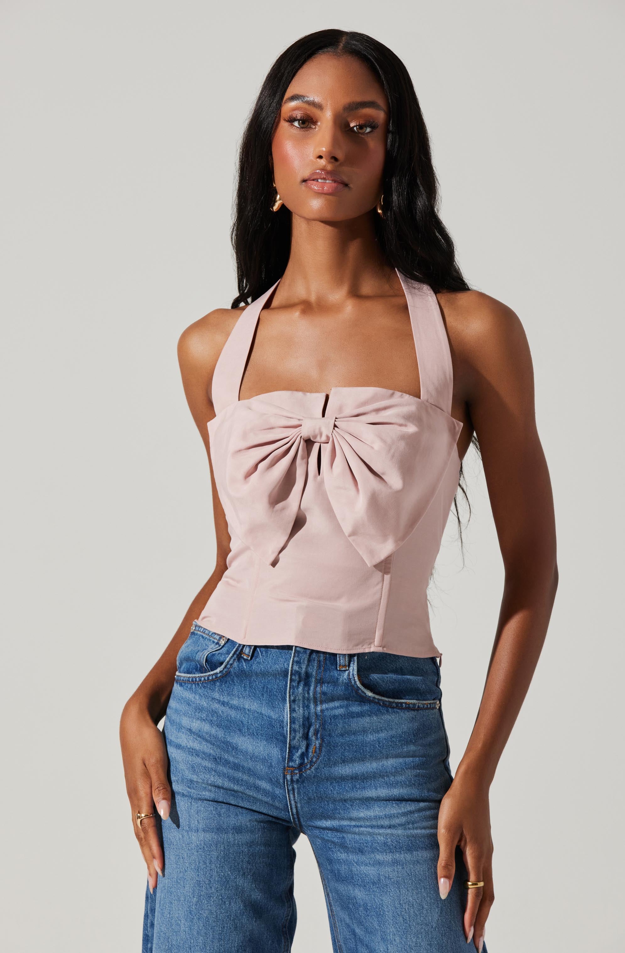 Sunna Halter Neck Top-Aljck