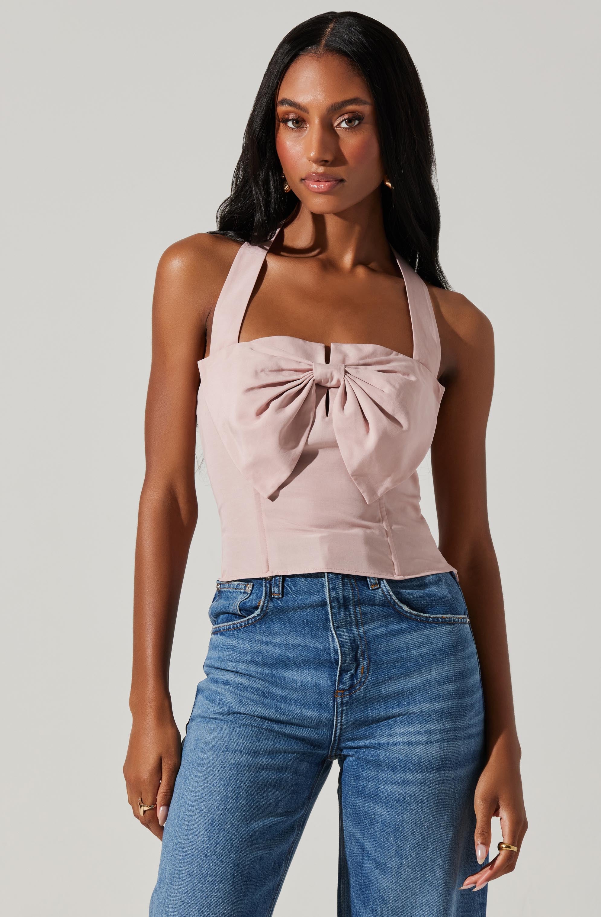 Sunna Halter Neck Top-Aljck