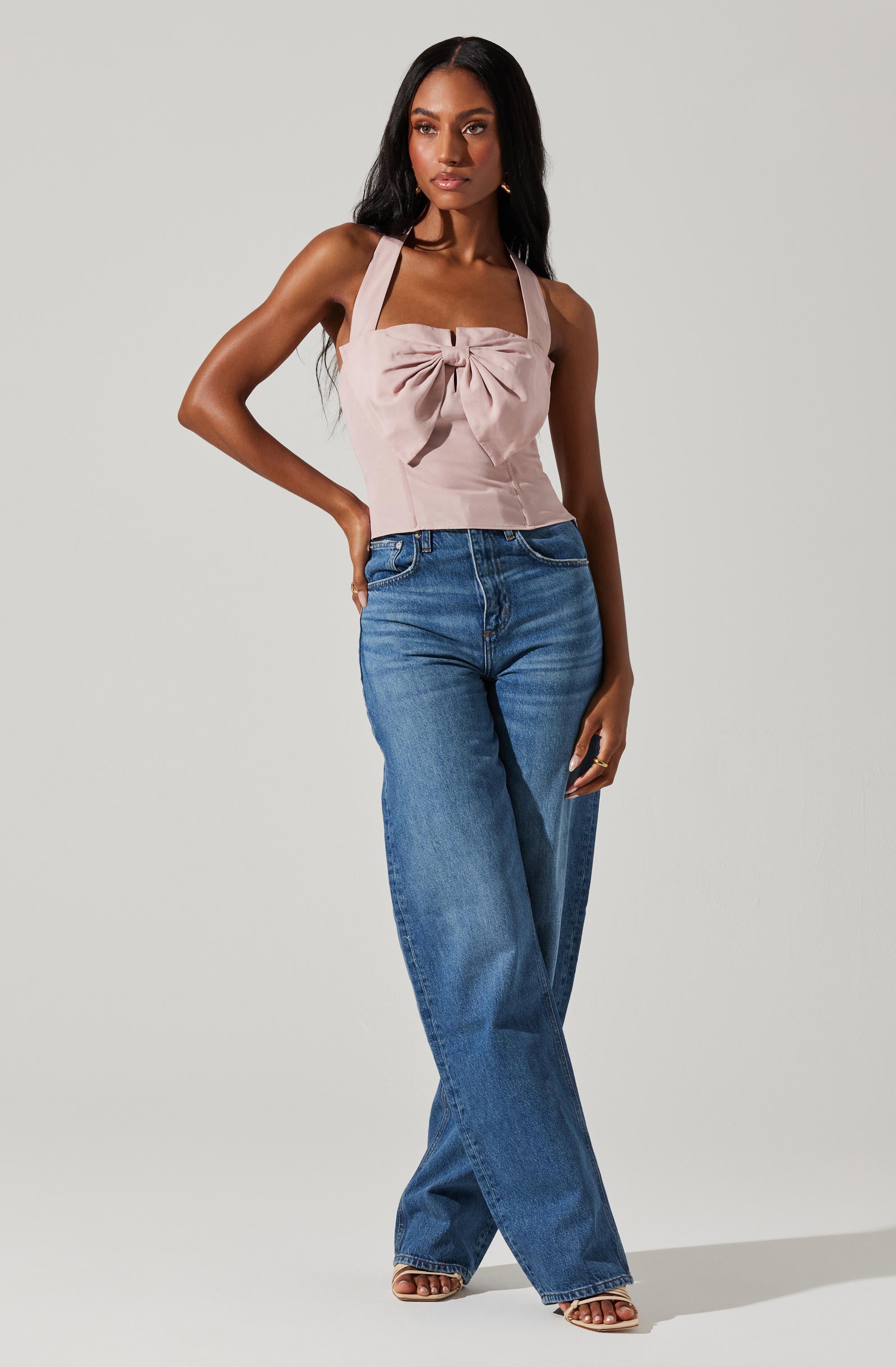 Sunna Halter Neck Top-Aljck