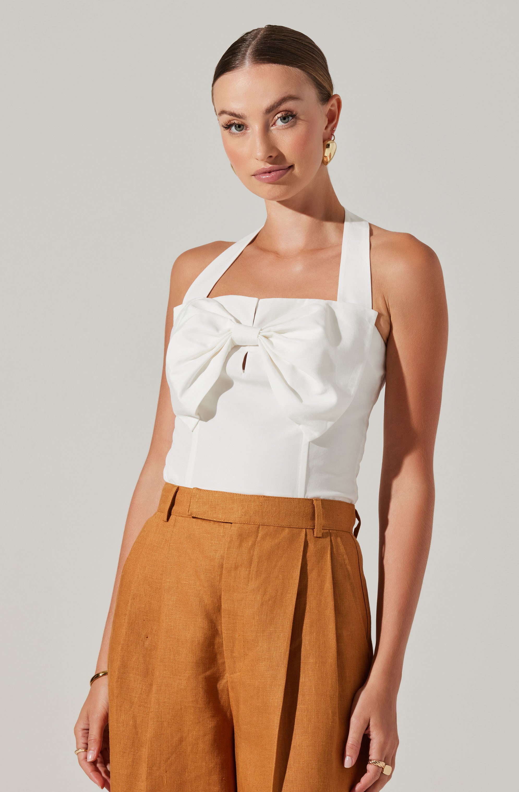 Sunna Halter Neck Top-Aljck