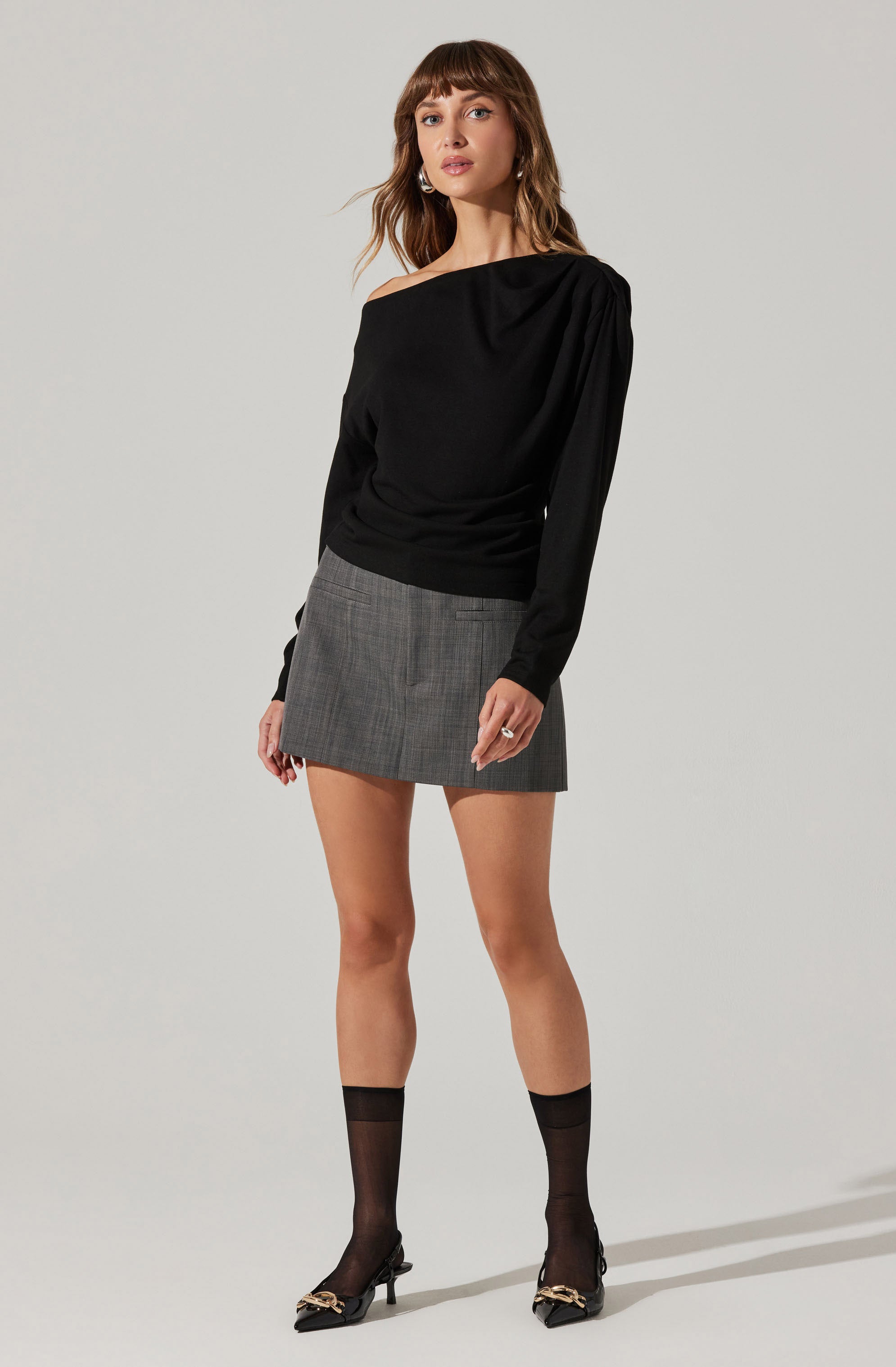 Nary Off Shoulder Top-Aljck