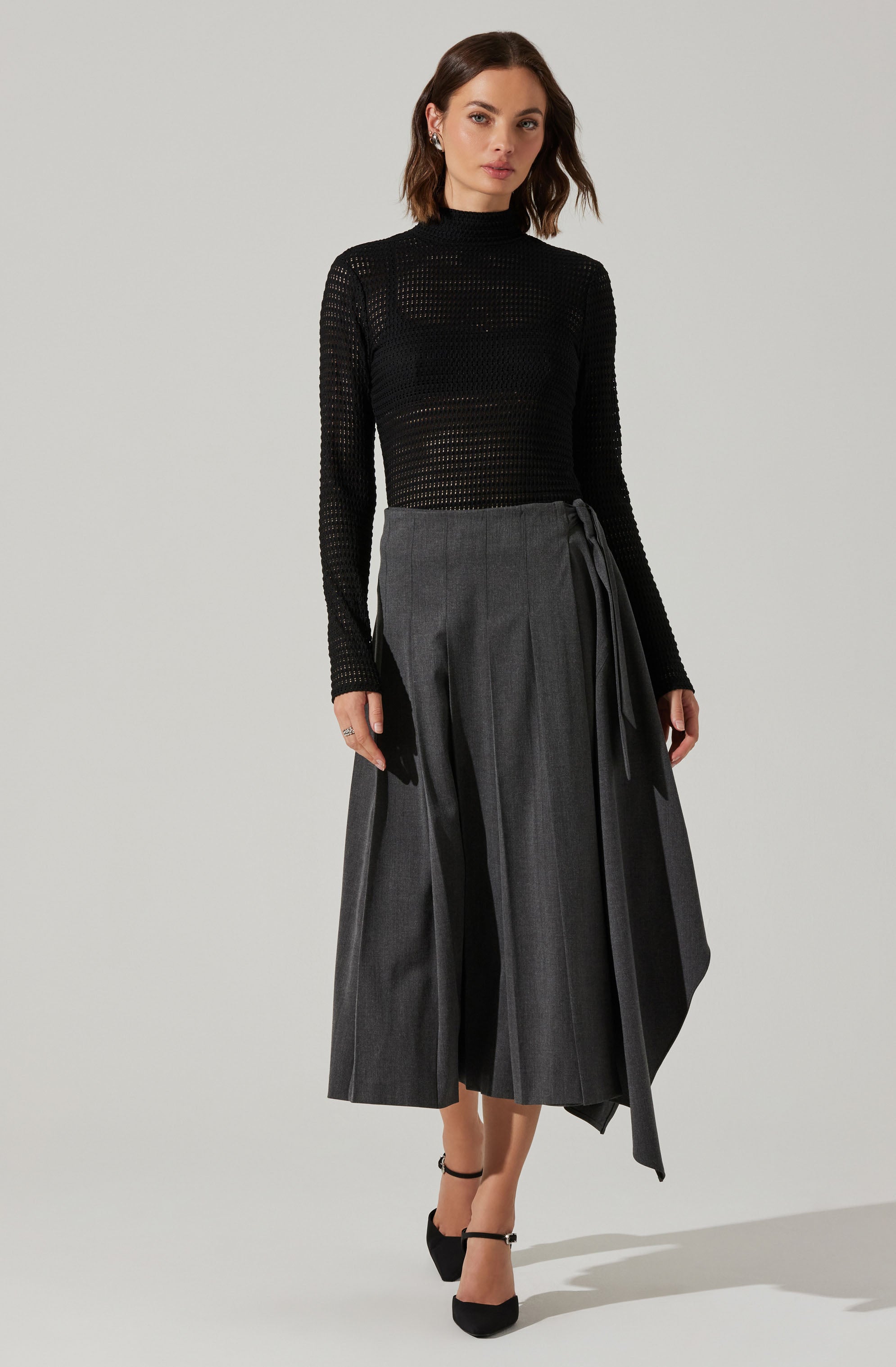 Lida Open Knit Top-Aljck