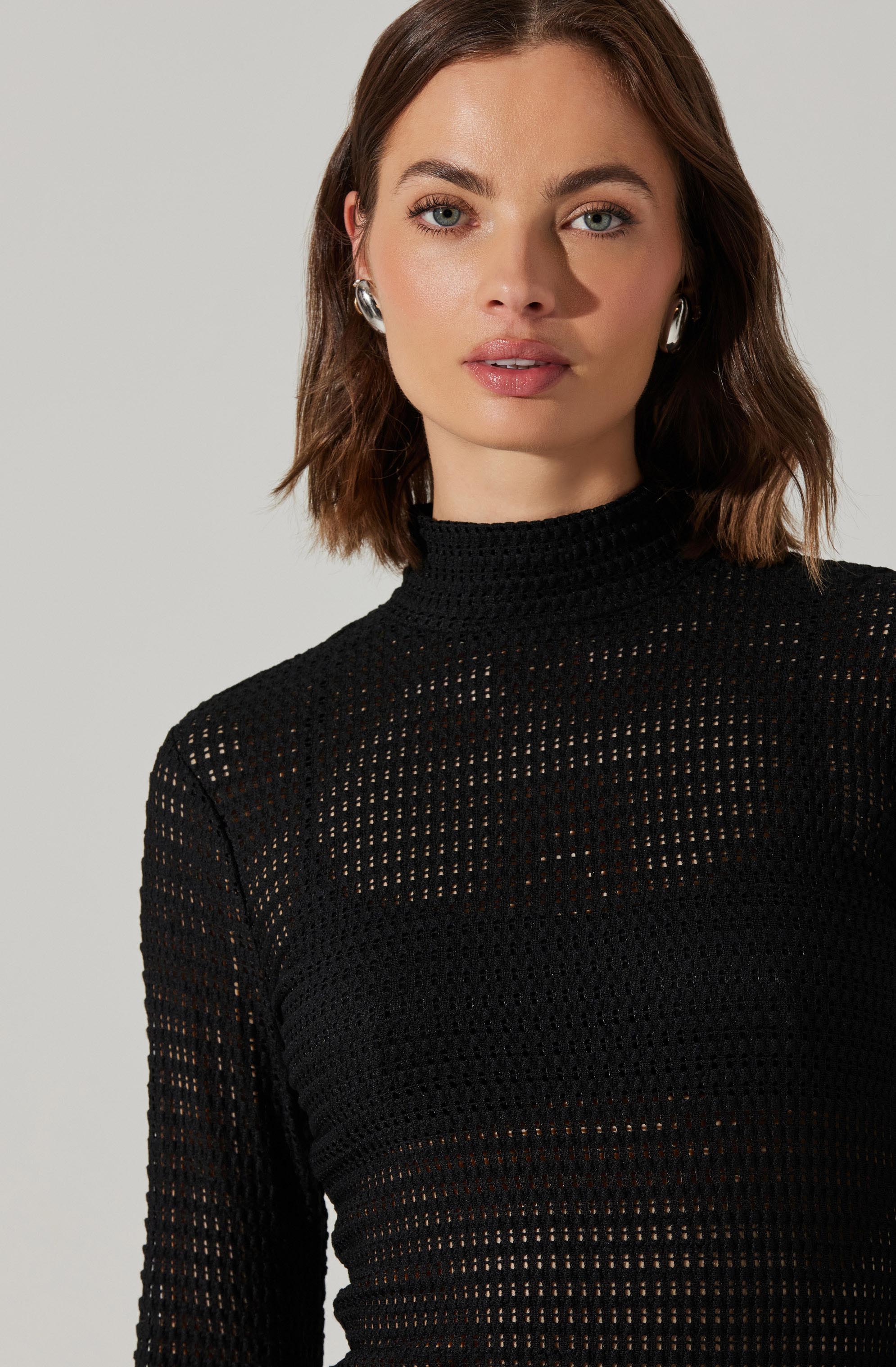 Lida Open Knit Top-Aljck