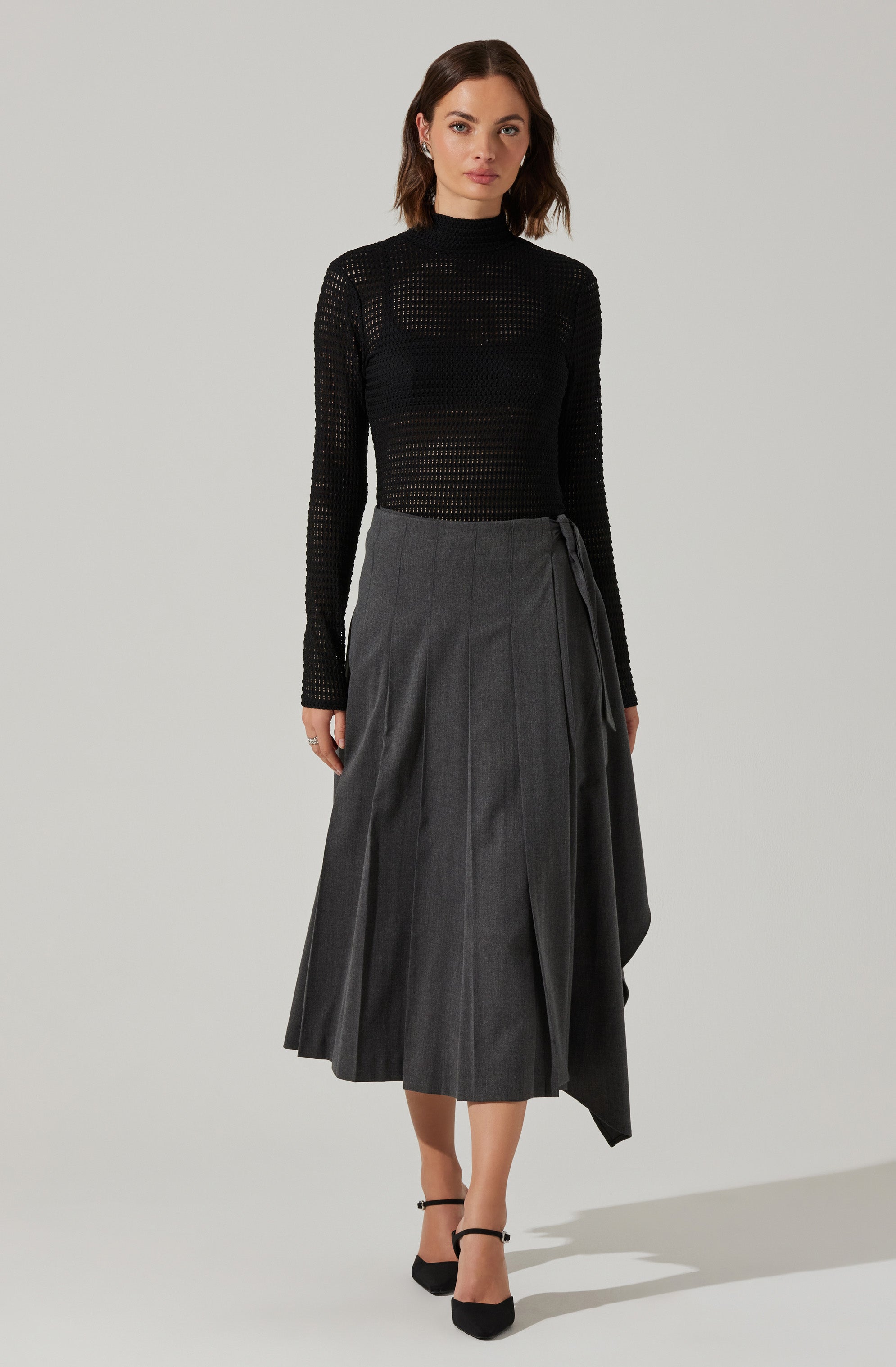 Lida Open Knit Top-Aljck