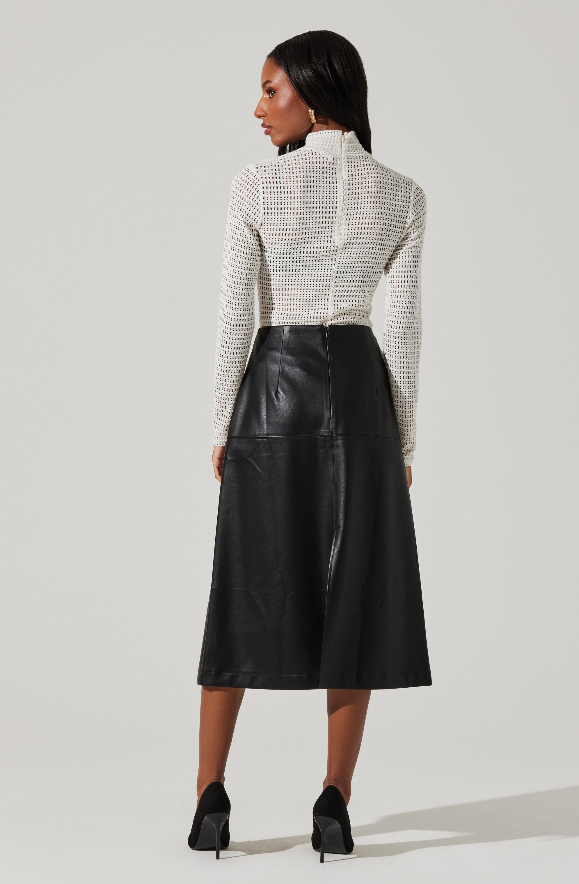 Lida Open Knit Top-Aljck