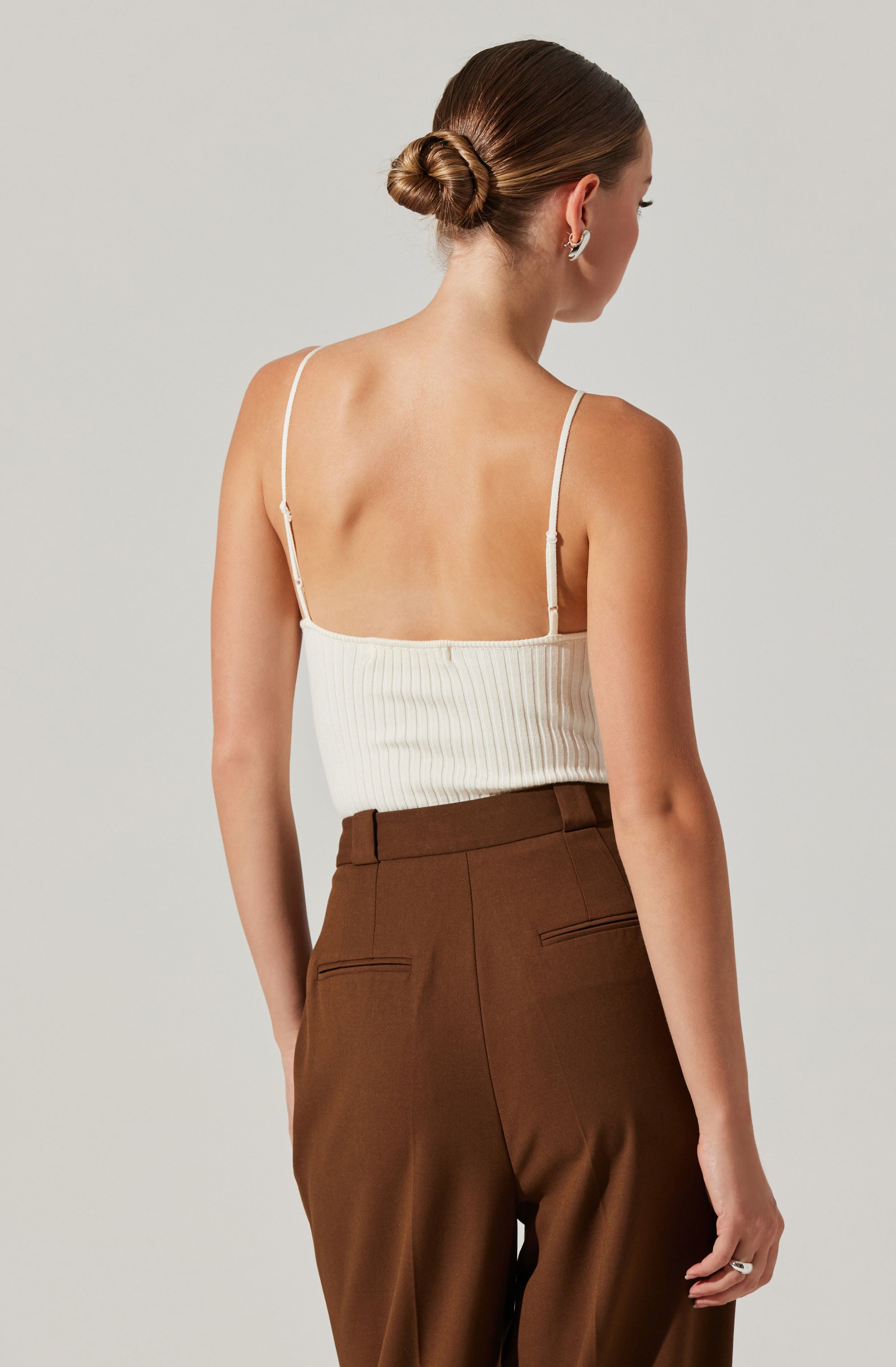 Jenini Ribbed High Neck Sweater-Aljck