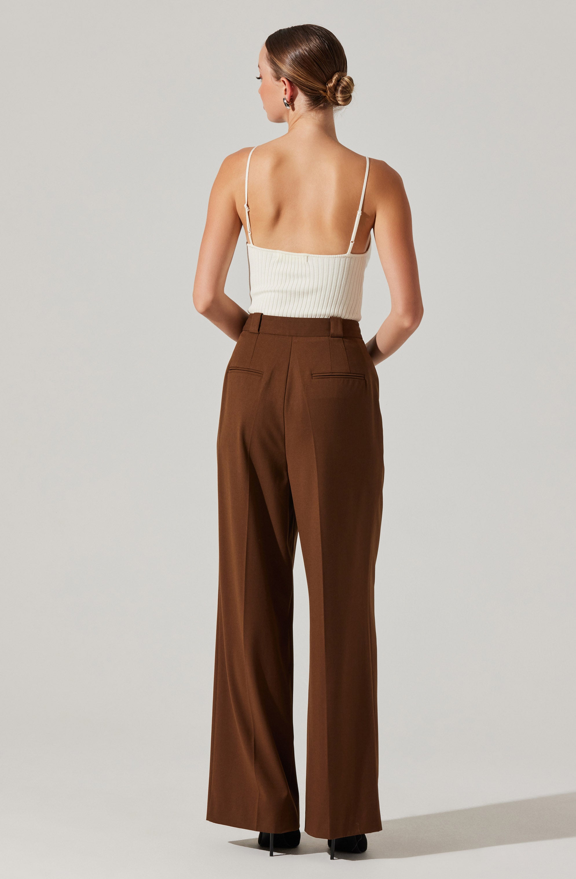 Jenini Ribbed High Neck Sweater-Aljck