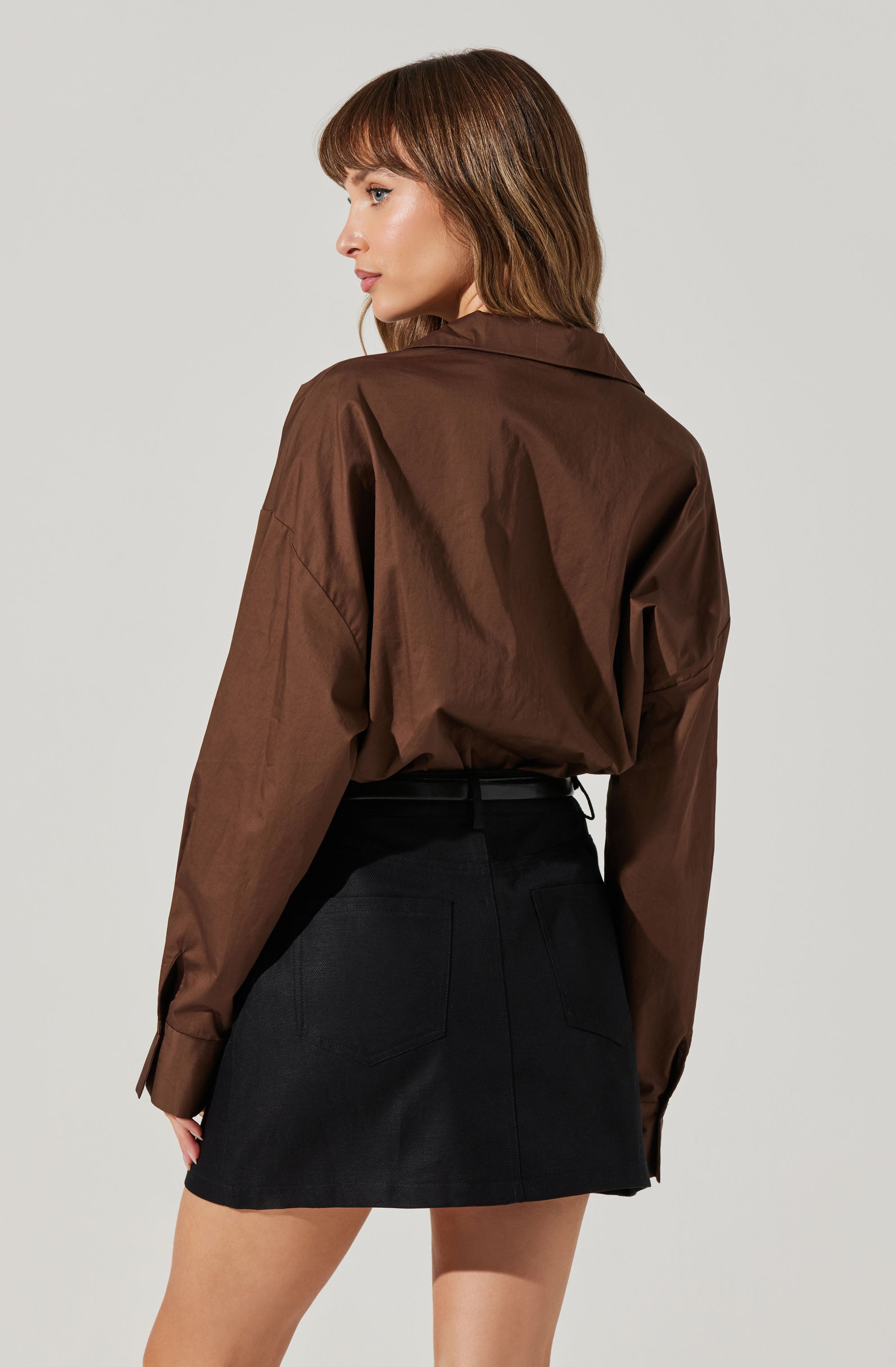 Sahana Button-Up Shirt Bodysuit-Aljck
