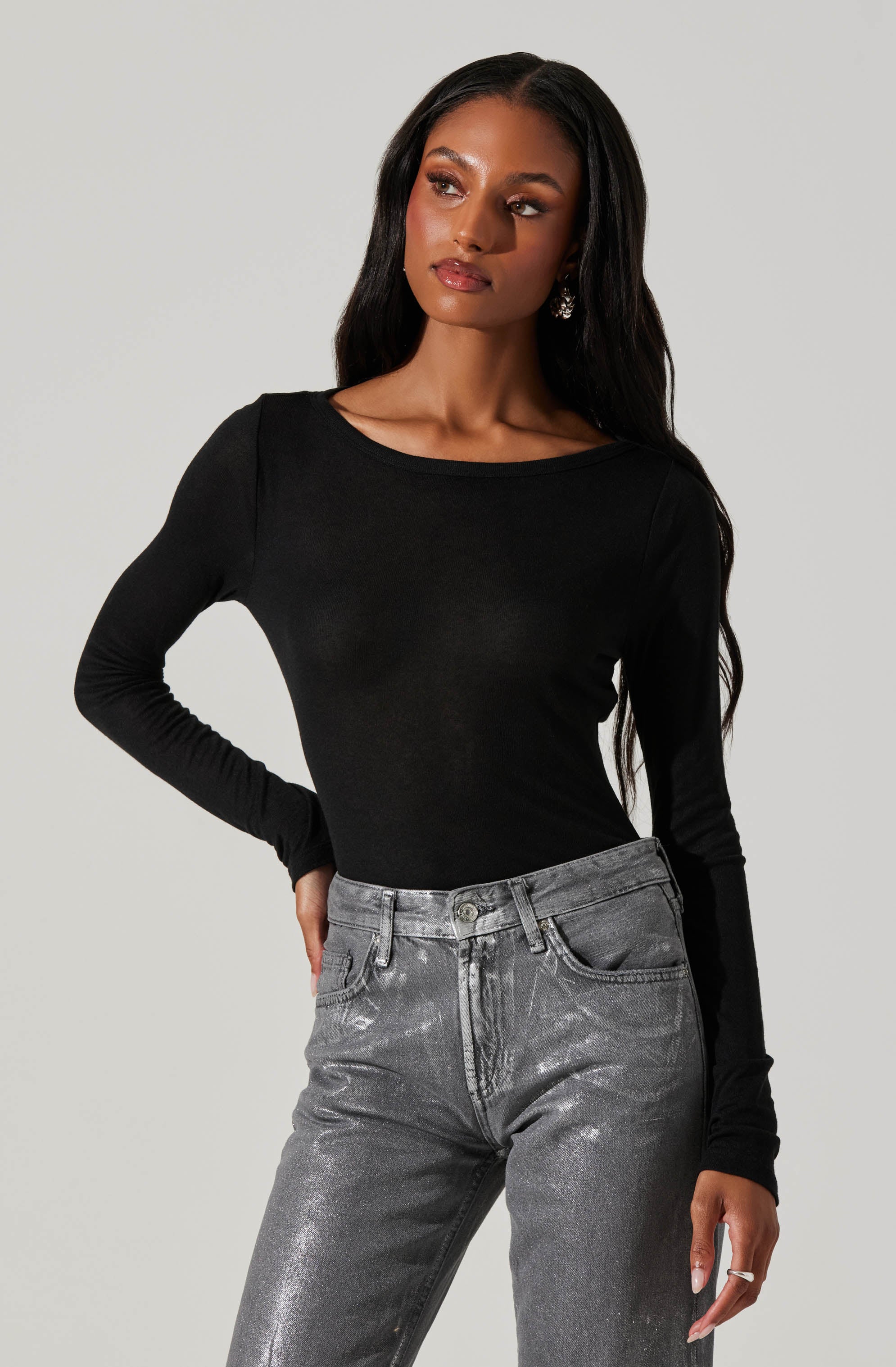 Alyn Long Sleeve Top-Aljck