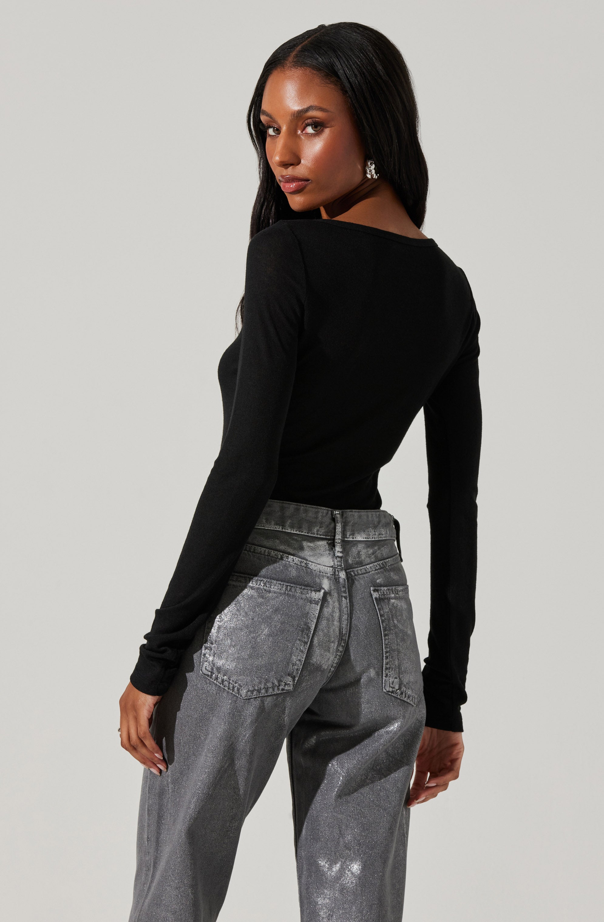 Alyn Long Sleeve Top-Aljck