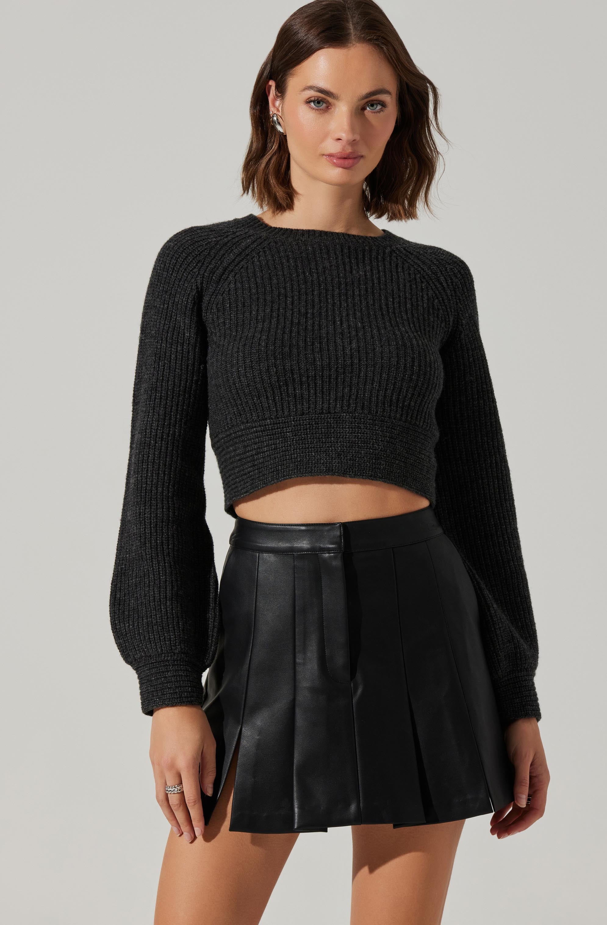 Eila Contrast Bow Back Sweater-Aljck