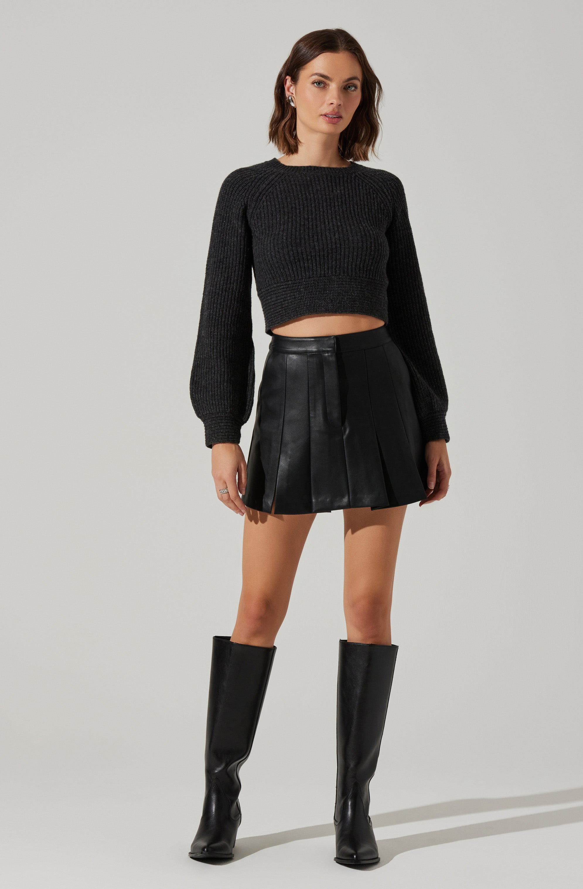 Eila Contrast Bow Back Sweater-Aljck
