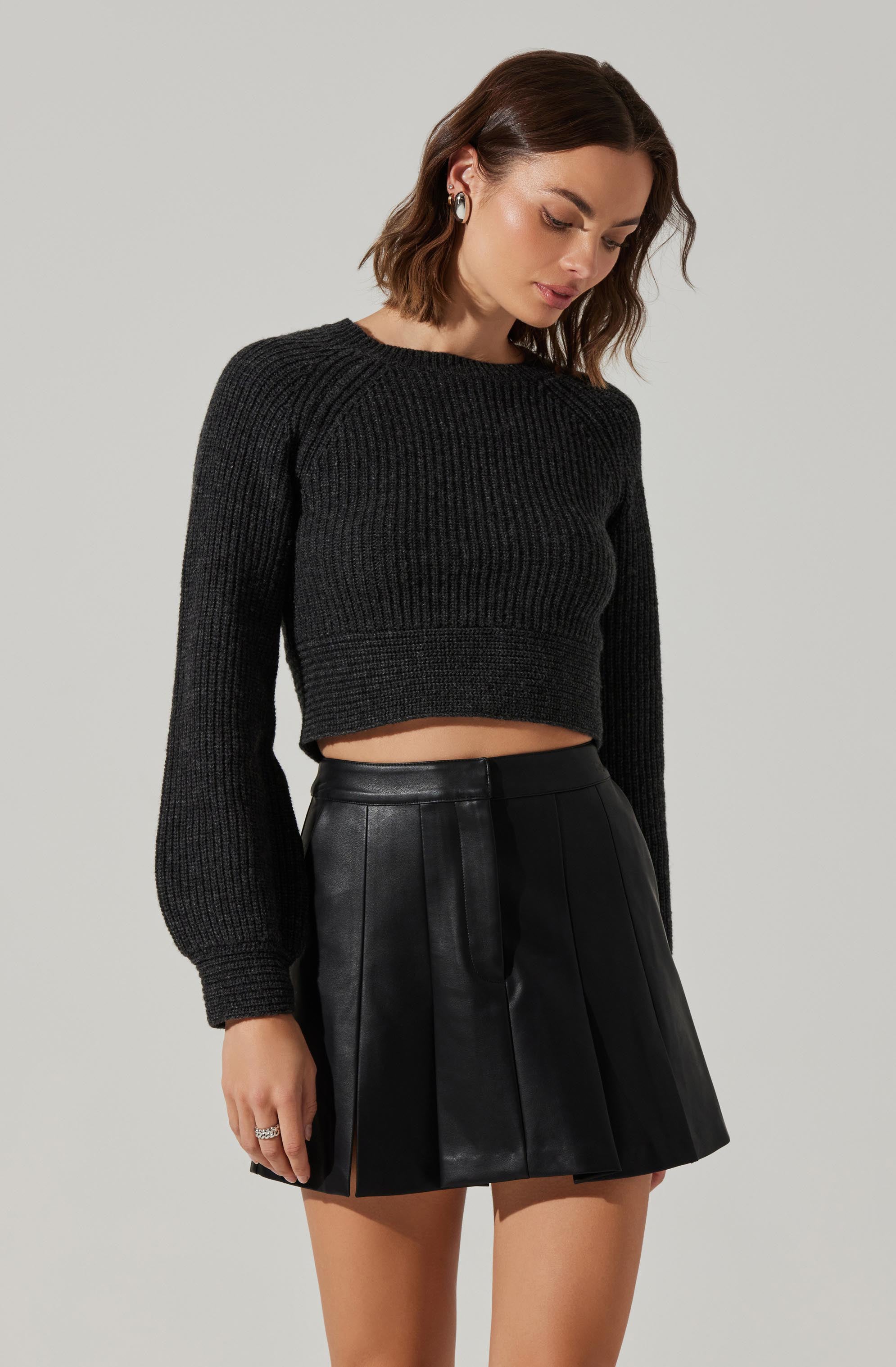 Eila Contrast Bow Back Sweater-Aljck