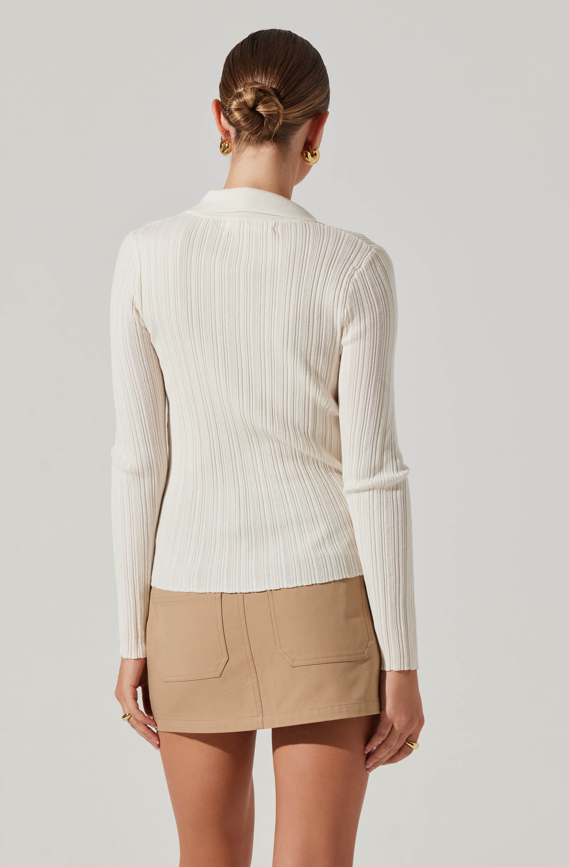 Eliot Collared Button-Up Sweater-Aljck