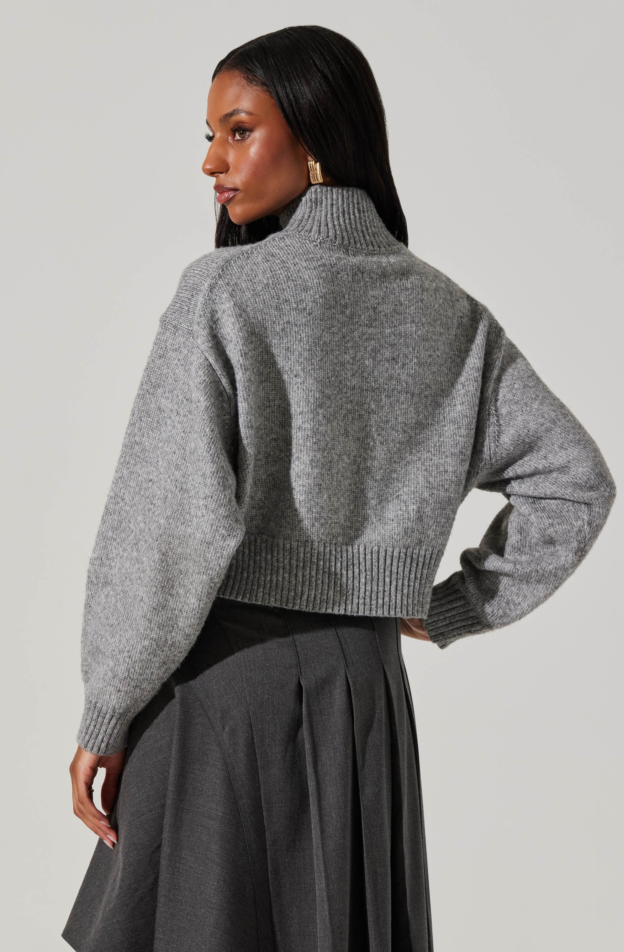 Fiala Mock Neck Sweater-Aljck