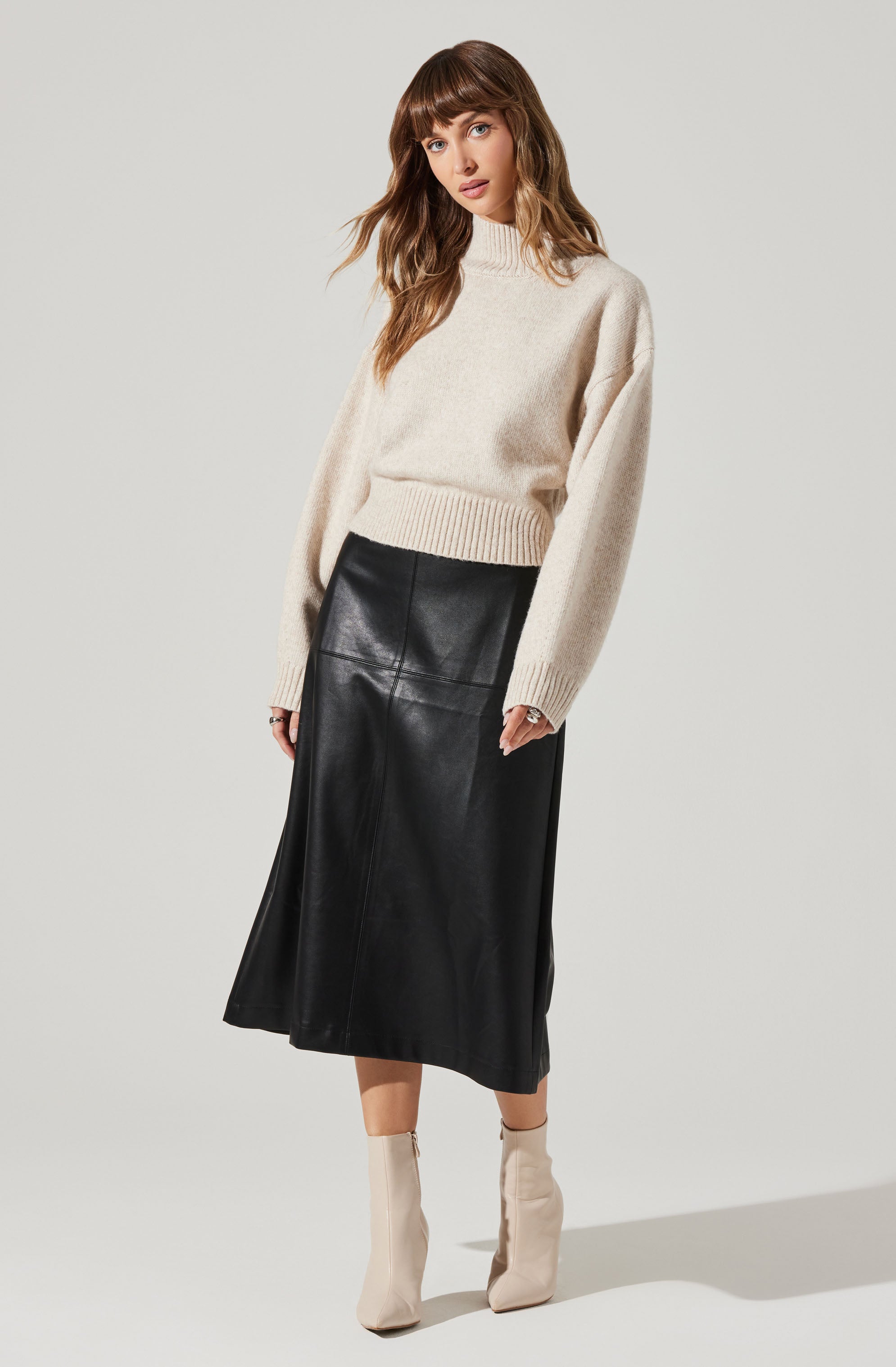 Fiala Mock Neck Sweater-Aljck