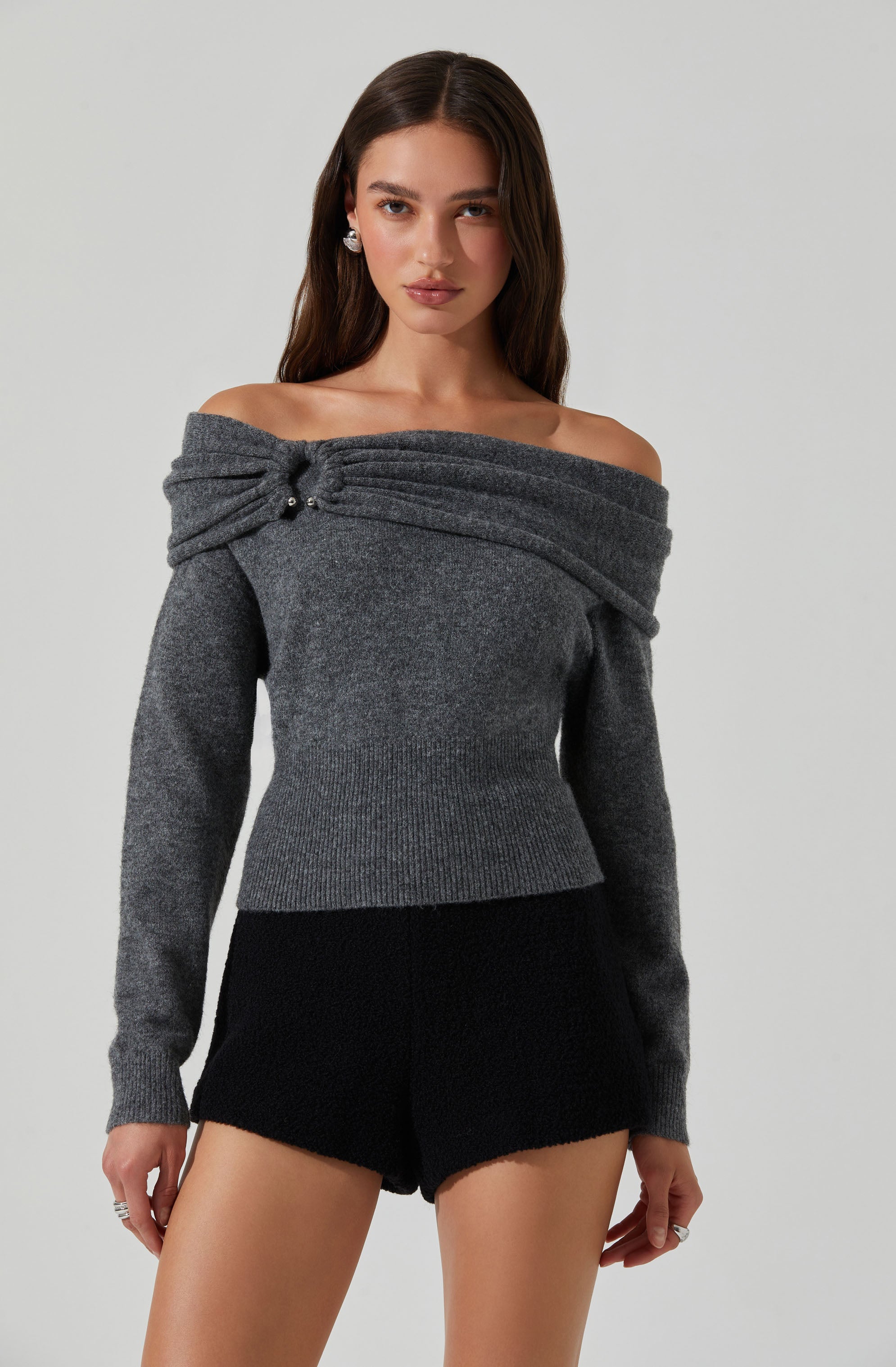 Wylie Off Shoulder Sweater-Aljck