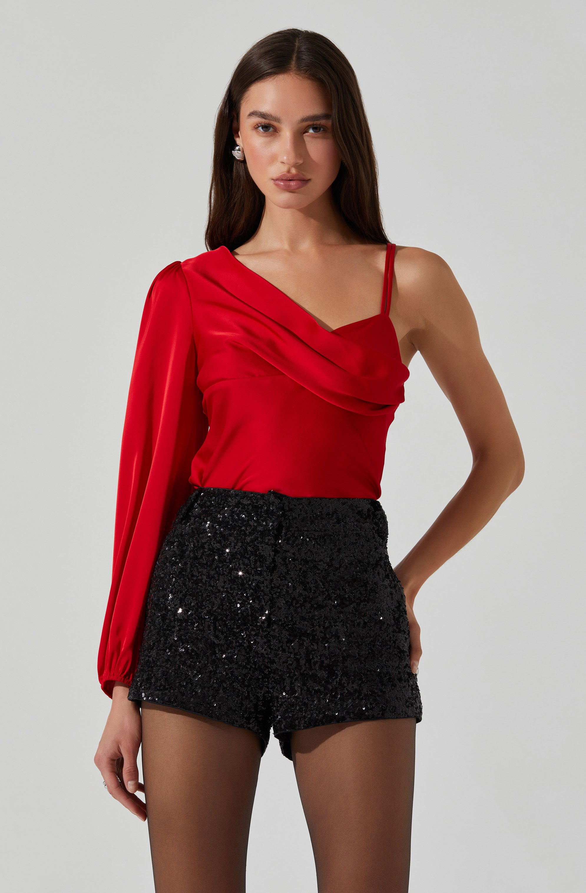 Jenah One Shoulder Top-Aljck