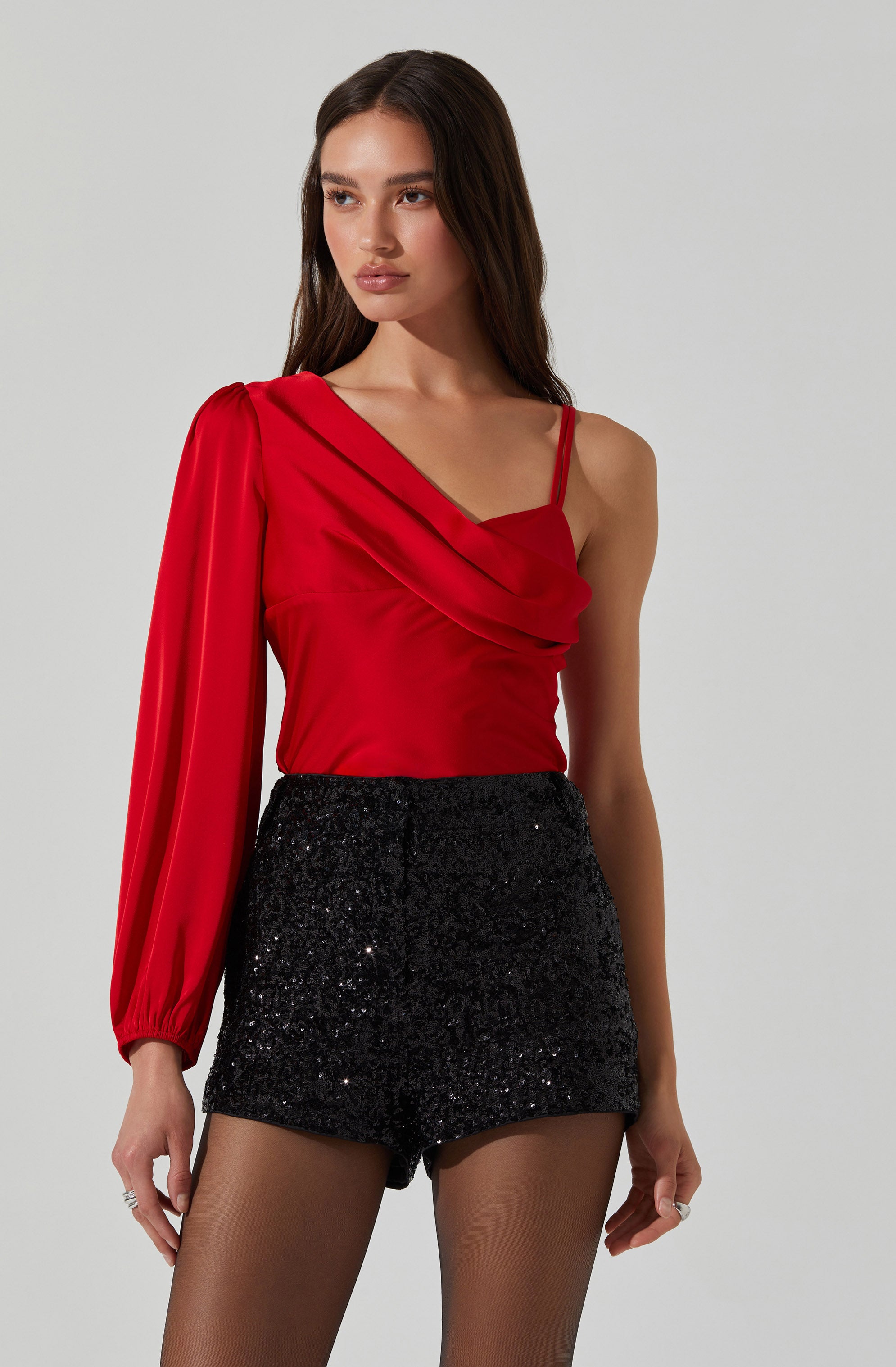 Jenah One Shoulder Top-Aljck