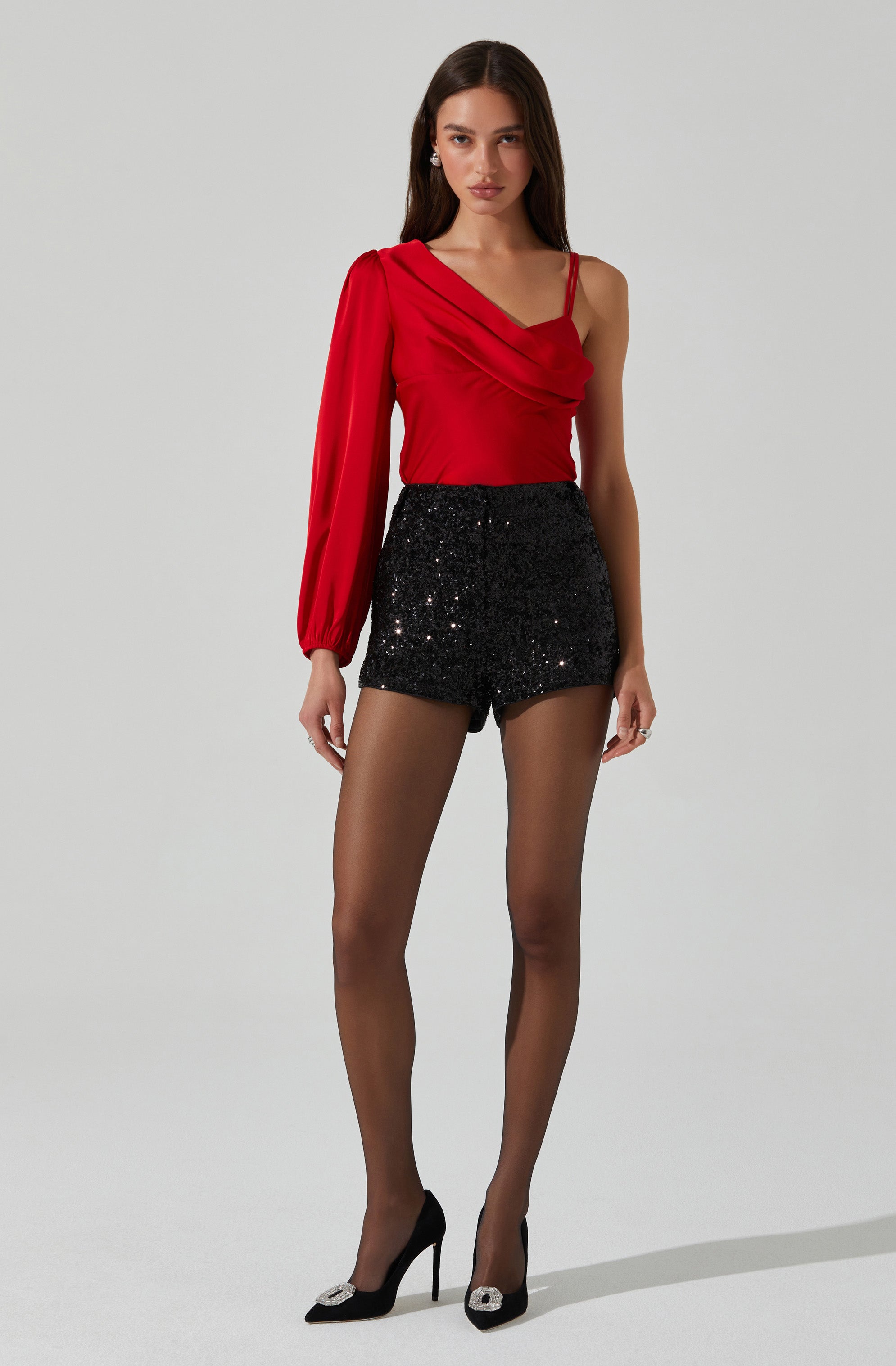 Jenah One Shoulder Top-Aljck