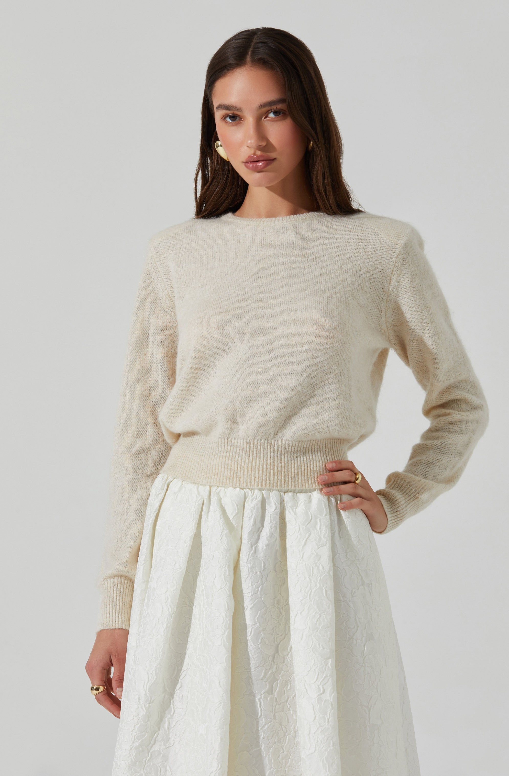 Kiran Fine Knit Sweater-Aljck
