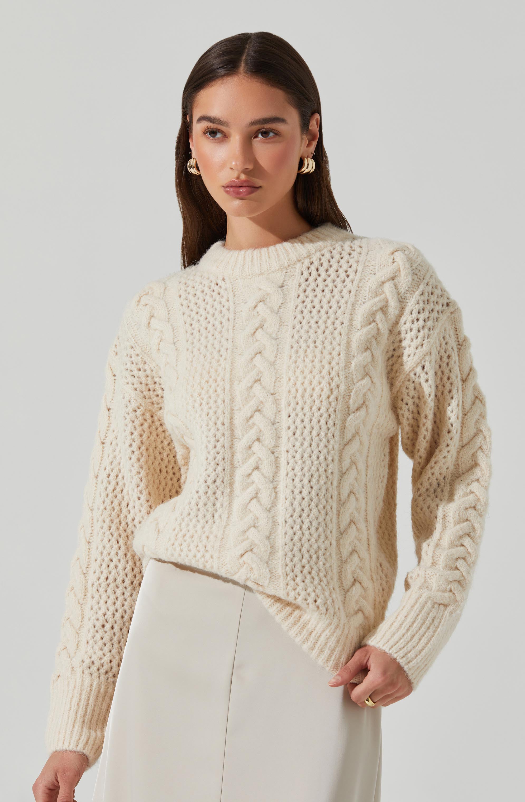 Lisbeth Cable Knit Sweater-Aljck