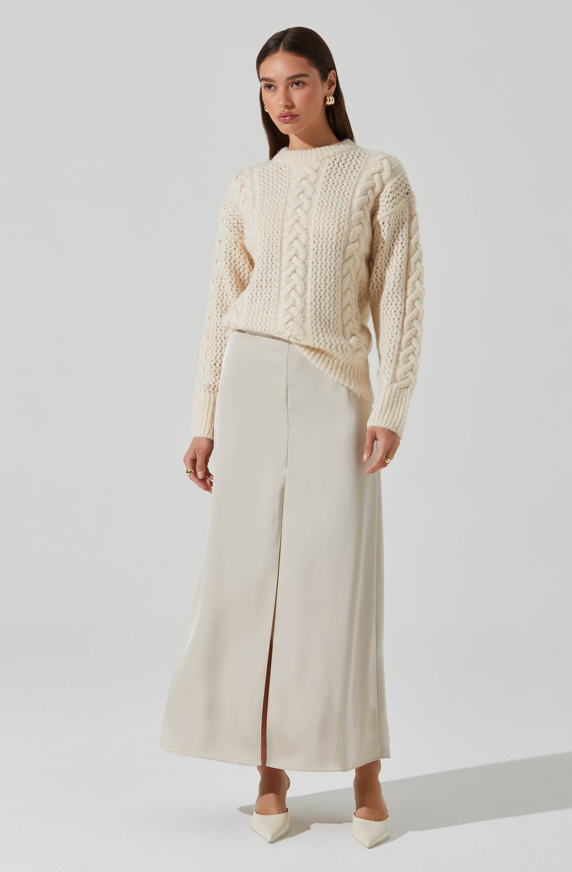 Lisbeth Cable Knit Sweater-Aljck