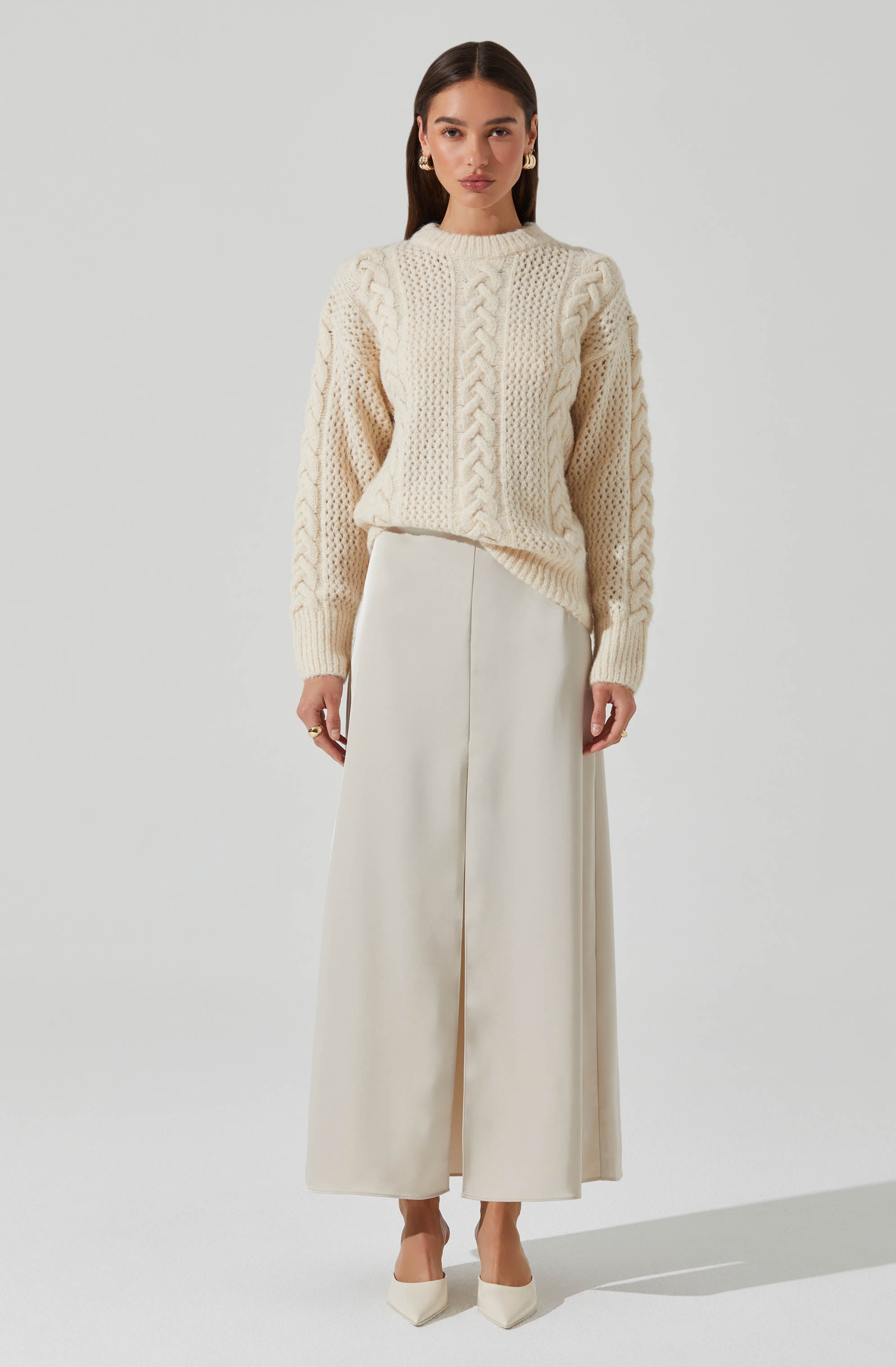 Lisbeth Cable Knit Sweater-Aljck