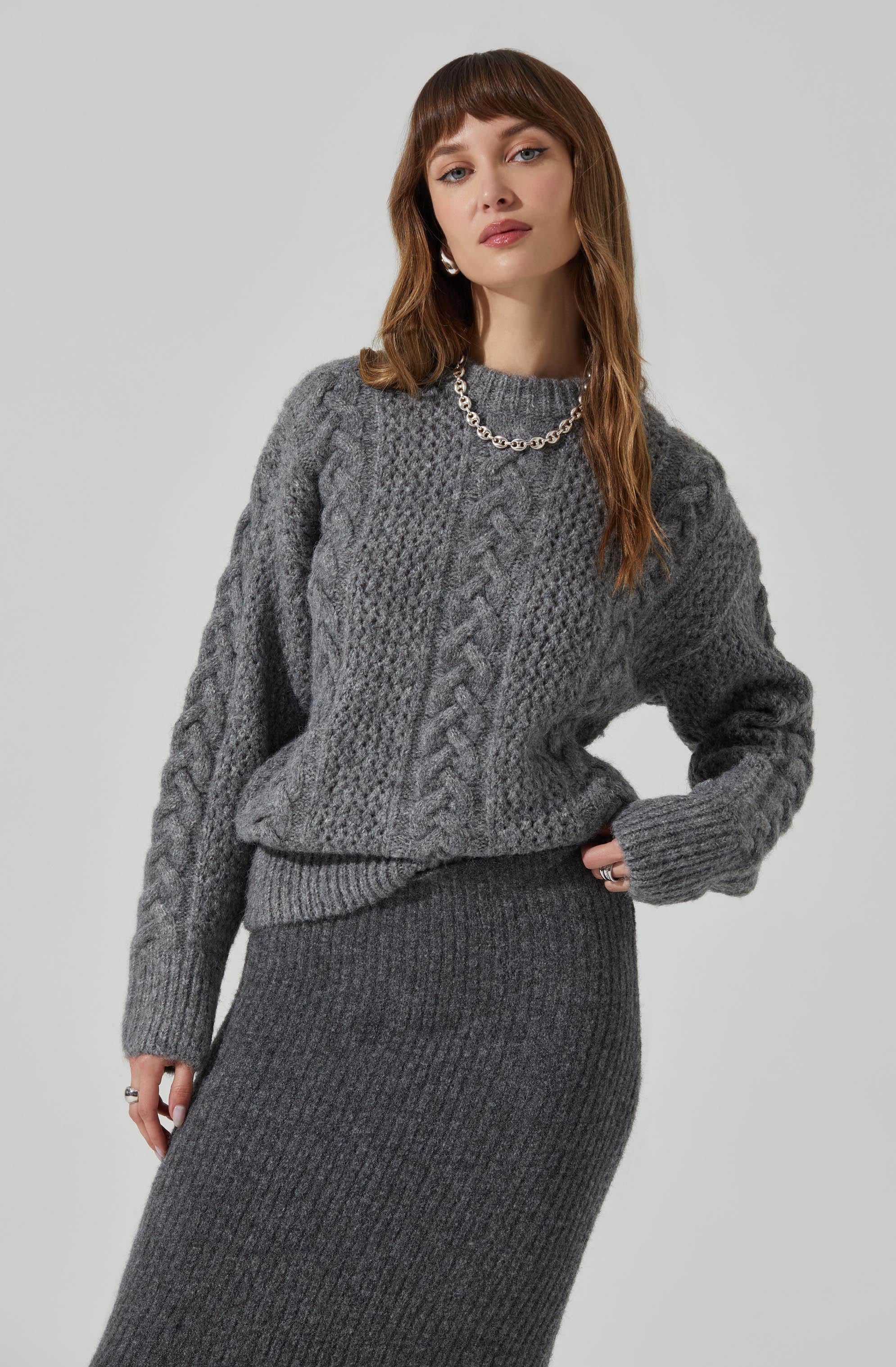 Lisbeth Cable Knit Sweater-Aljck