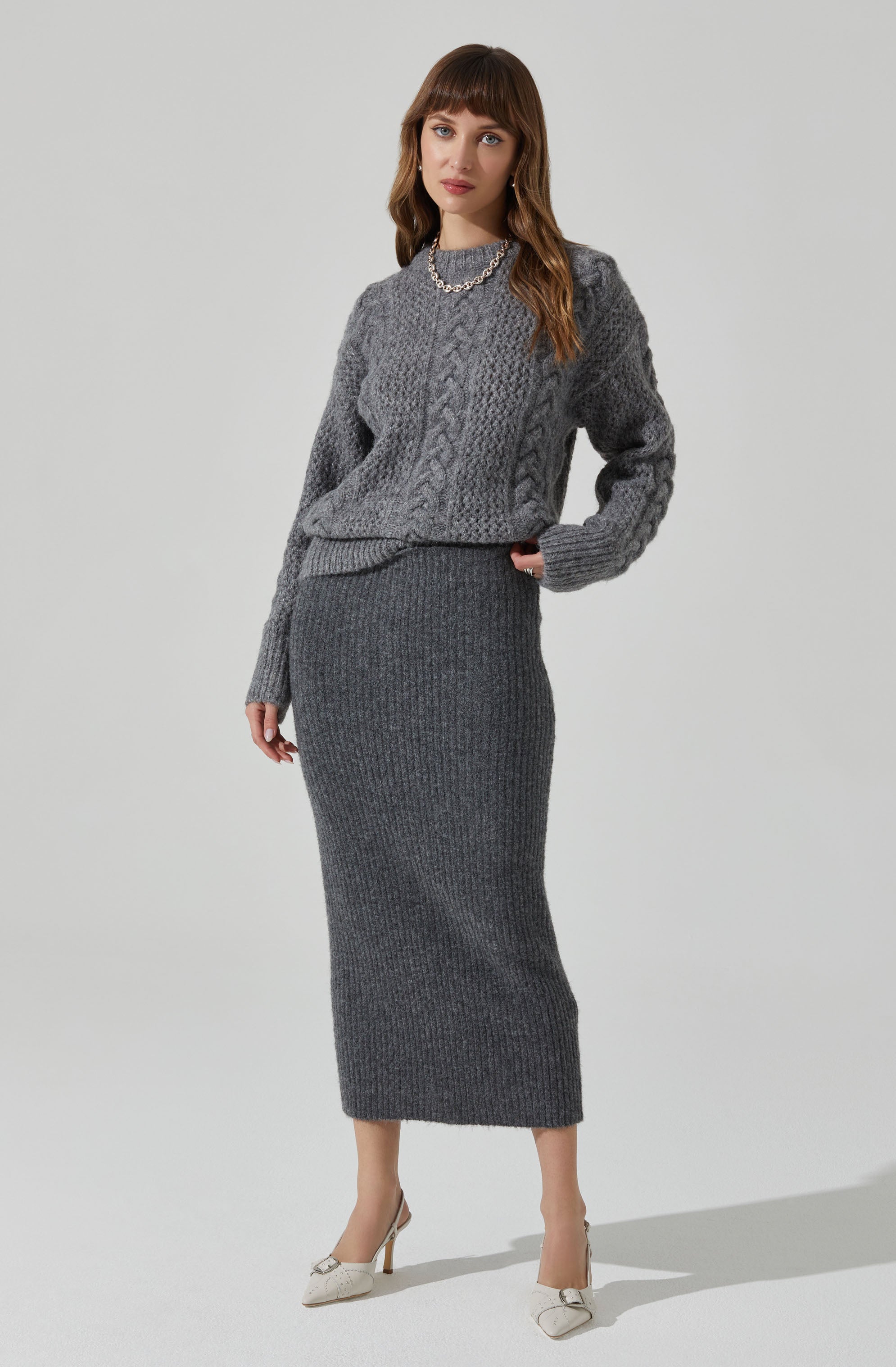 Lisbeth Cable Knit Sweater-Aljck