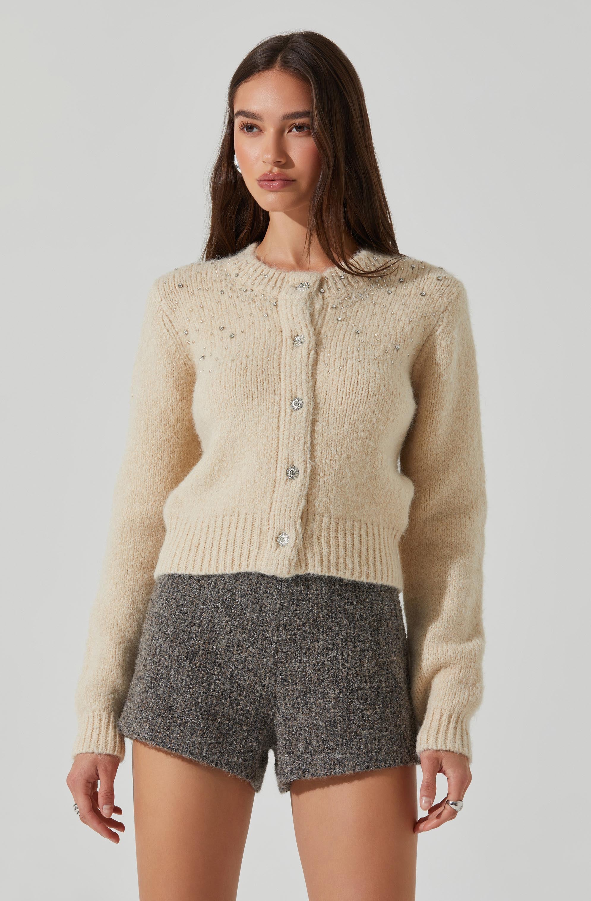 Sigourney Embellished Cardigan-Aljck