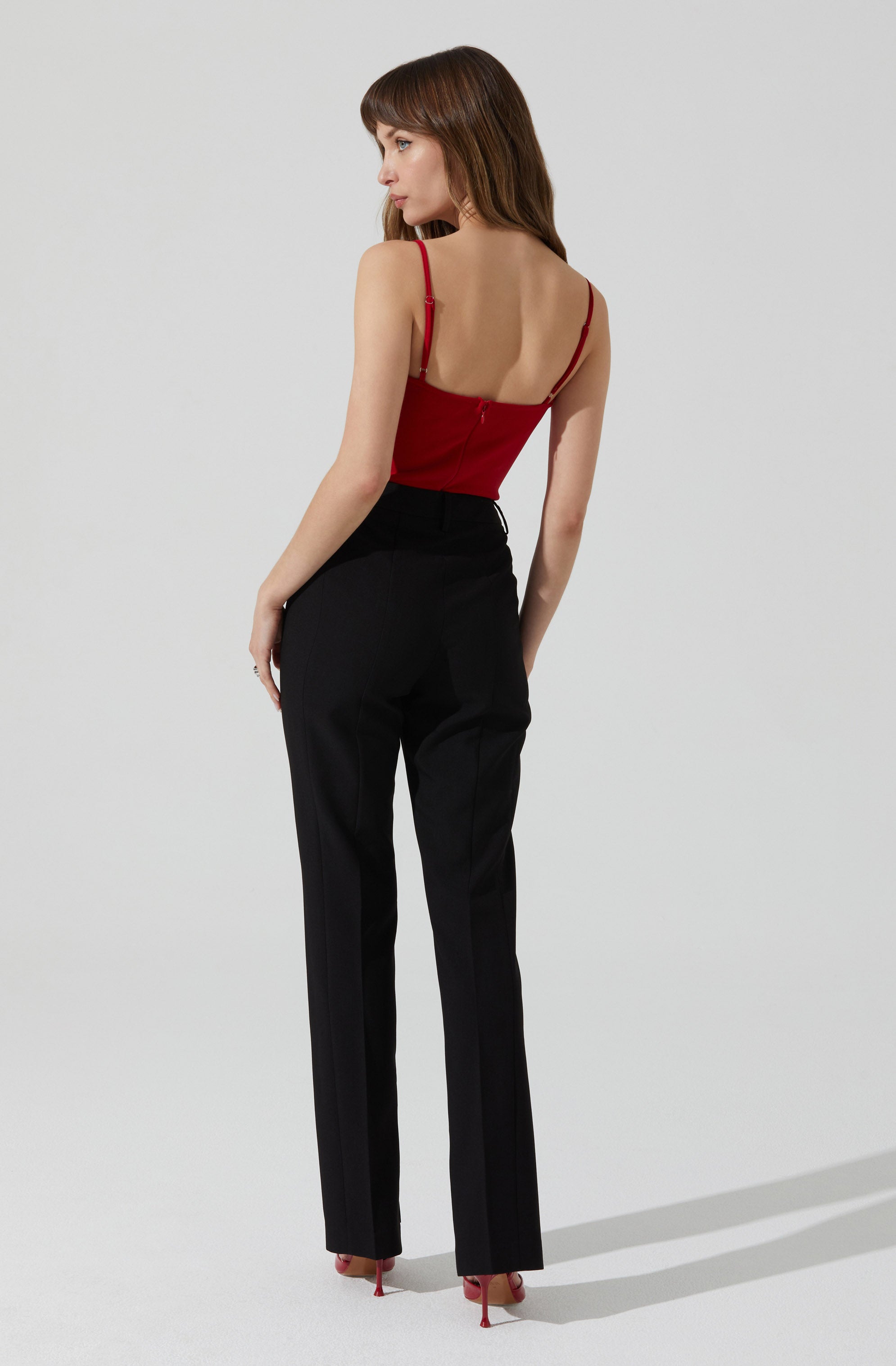 Adana Bow Detail Bustier Top-Aljck