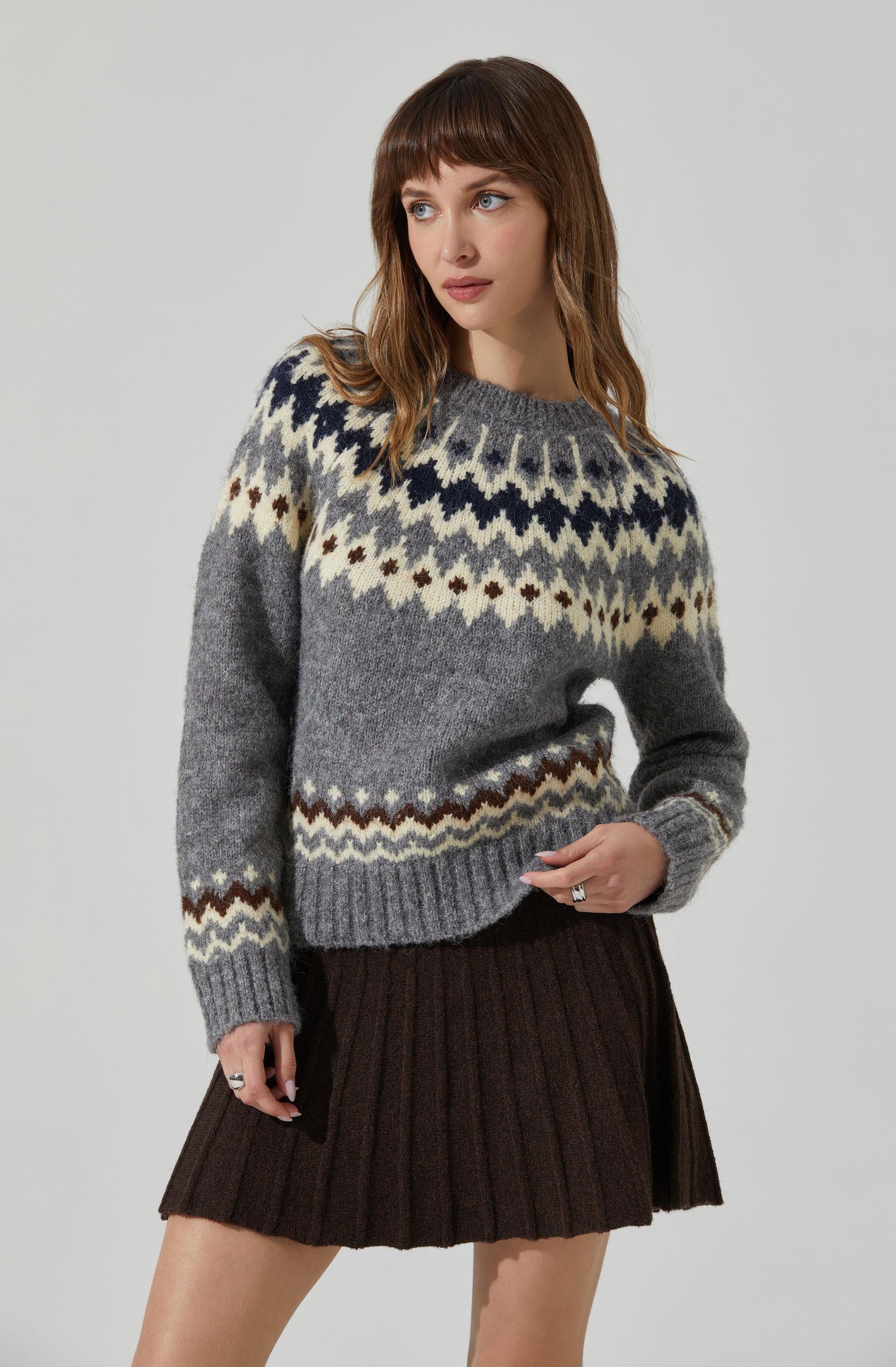 Feyre Fair Isle Sweater-Aljck