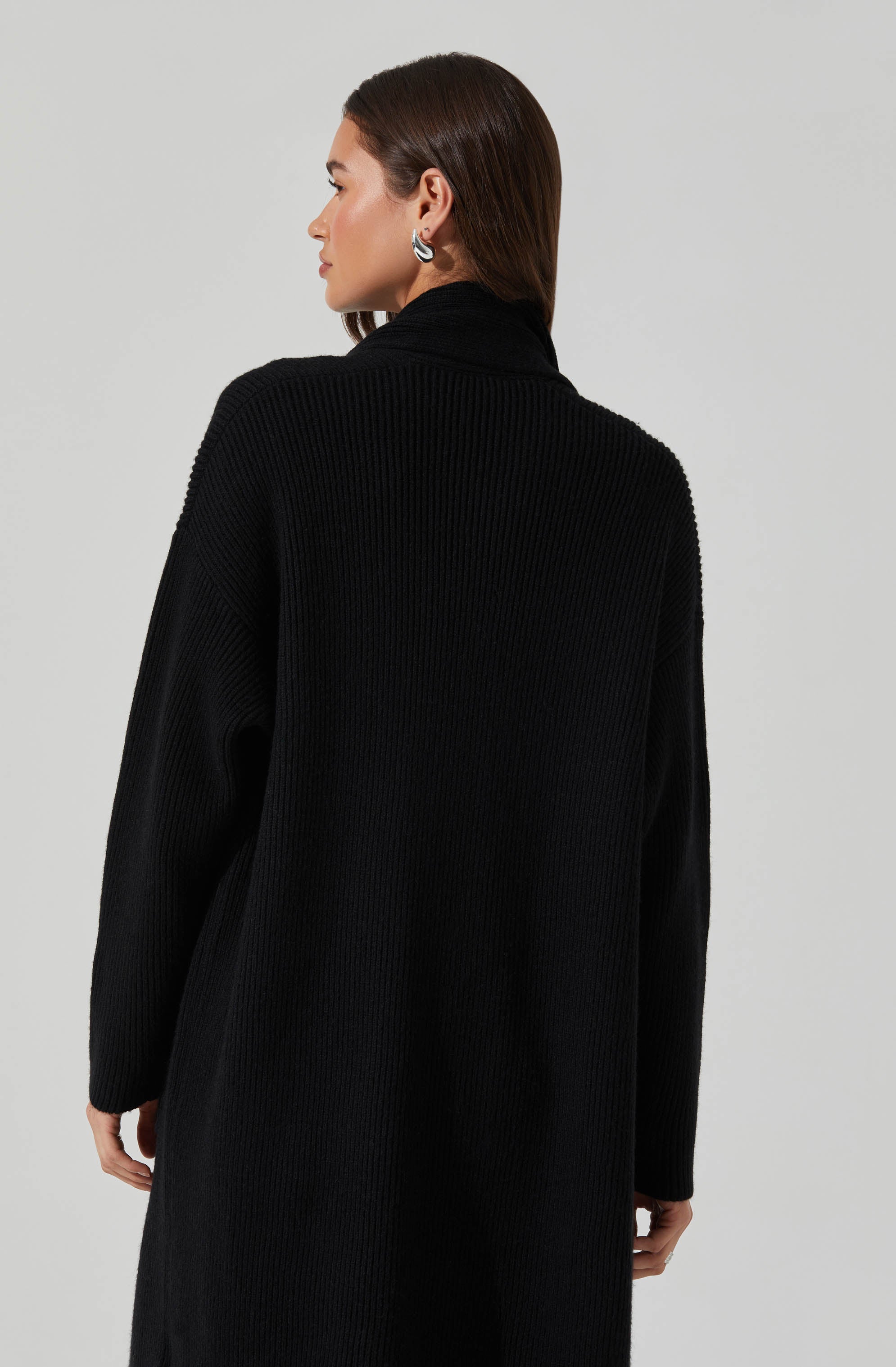 Noemi Ribbed Scarf Cardigan-Aljck