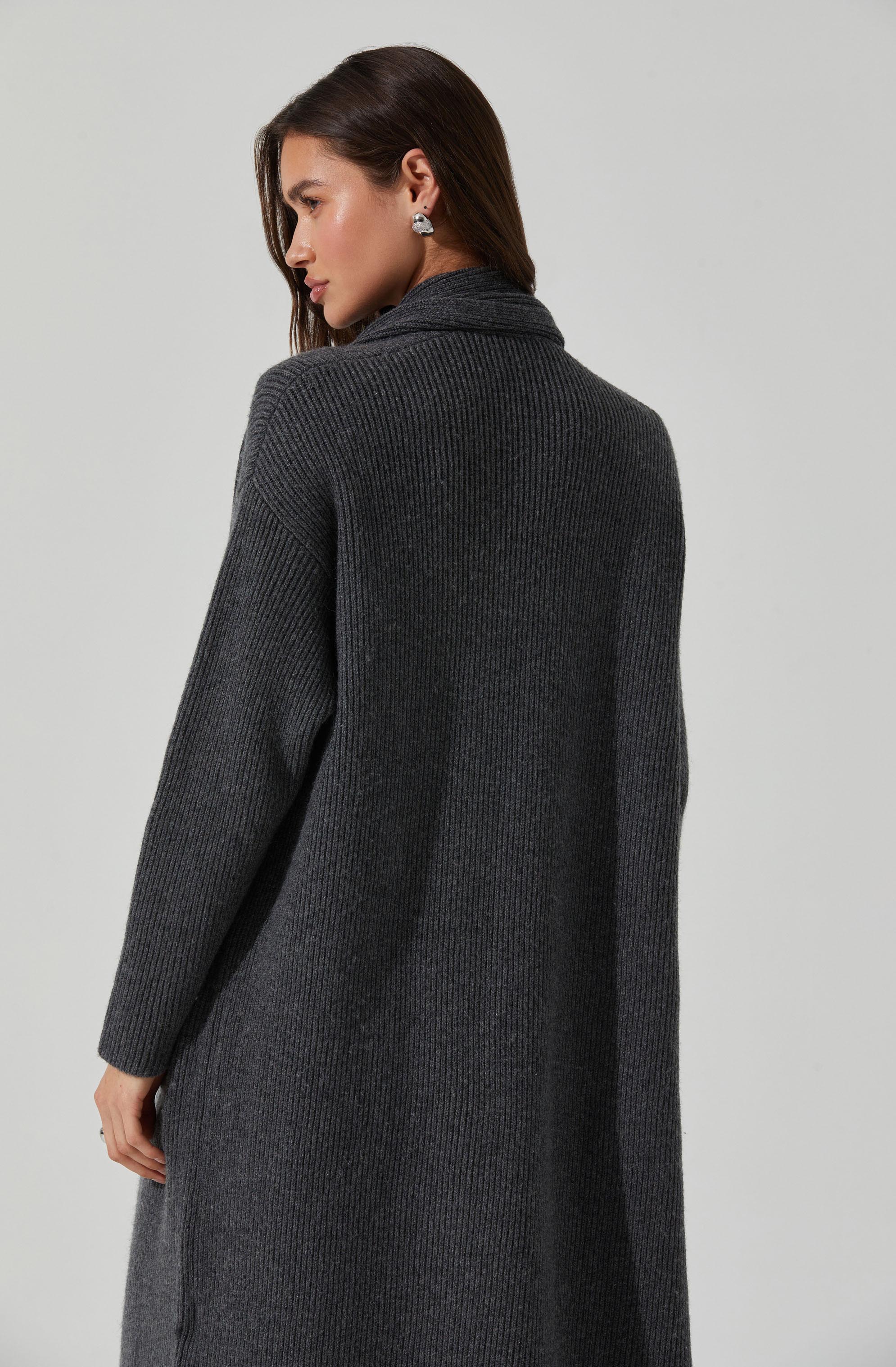 Noemi Ribbed Scarf Cardigan-Aljck
