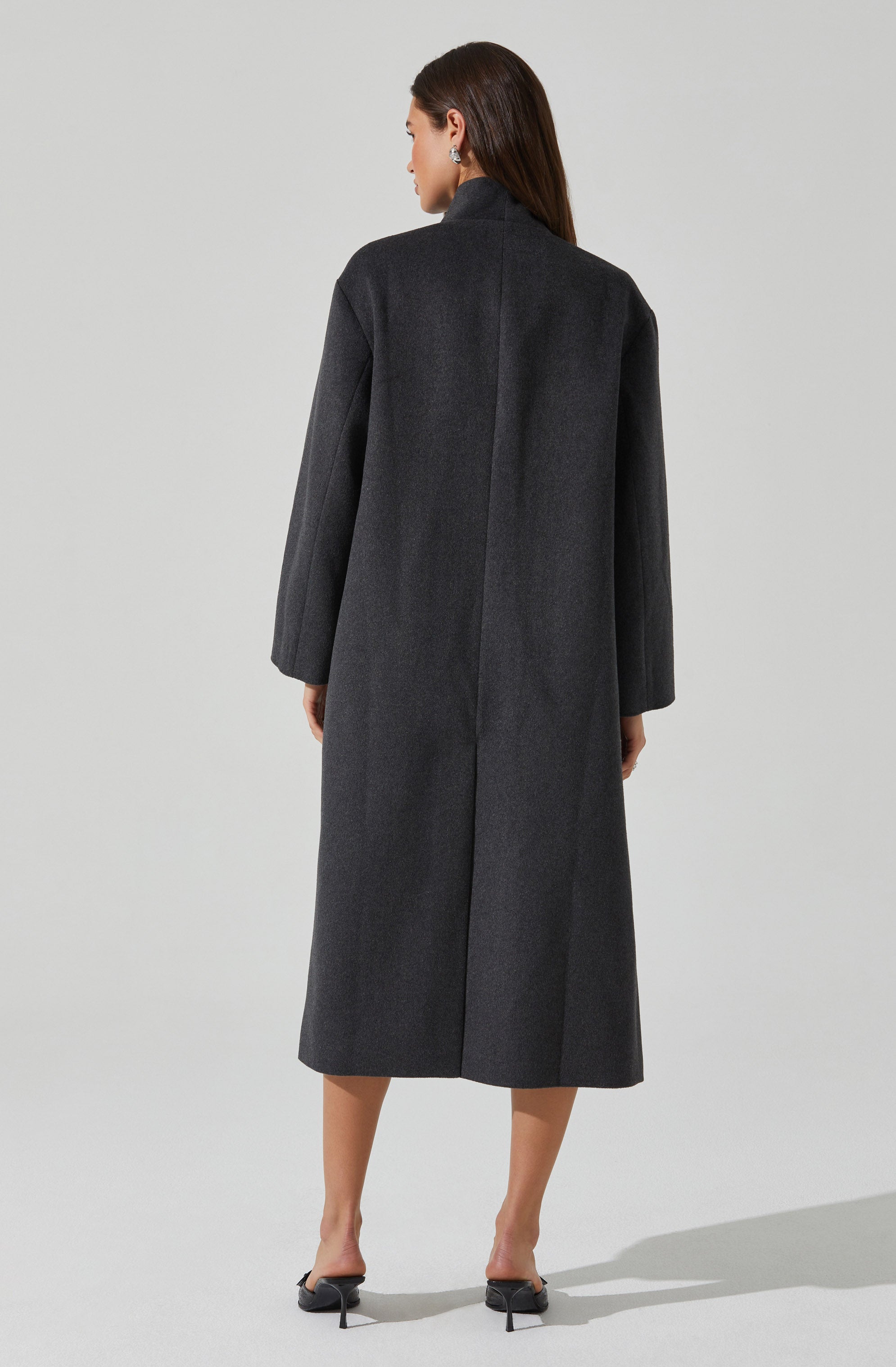 Londyn Scarf Longline Coat-Aljck