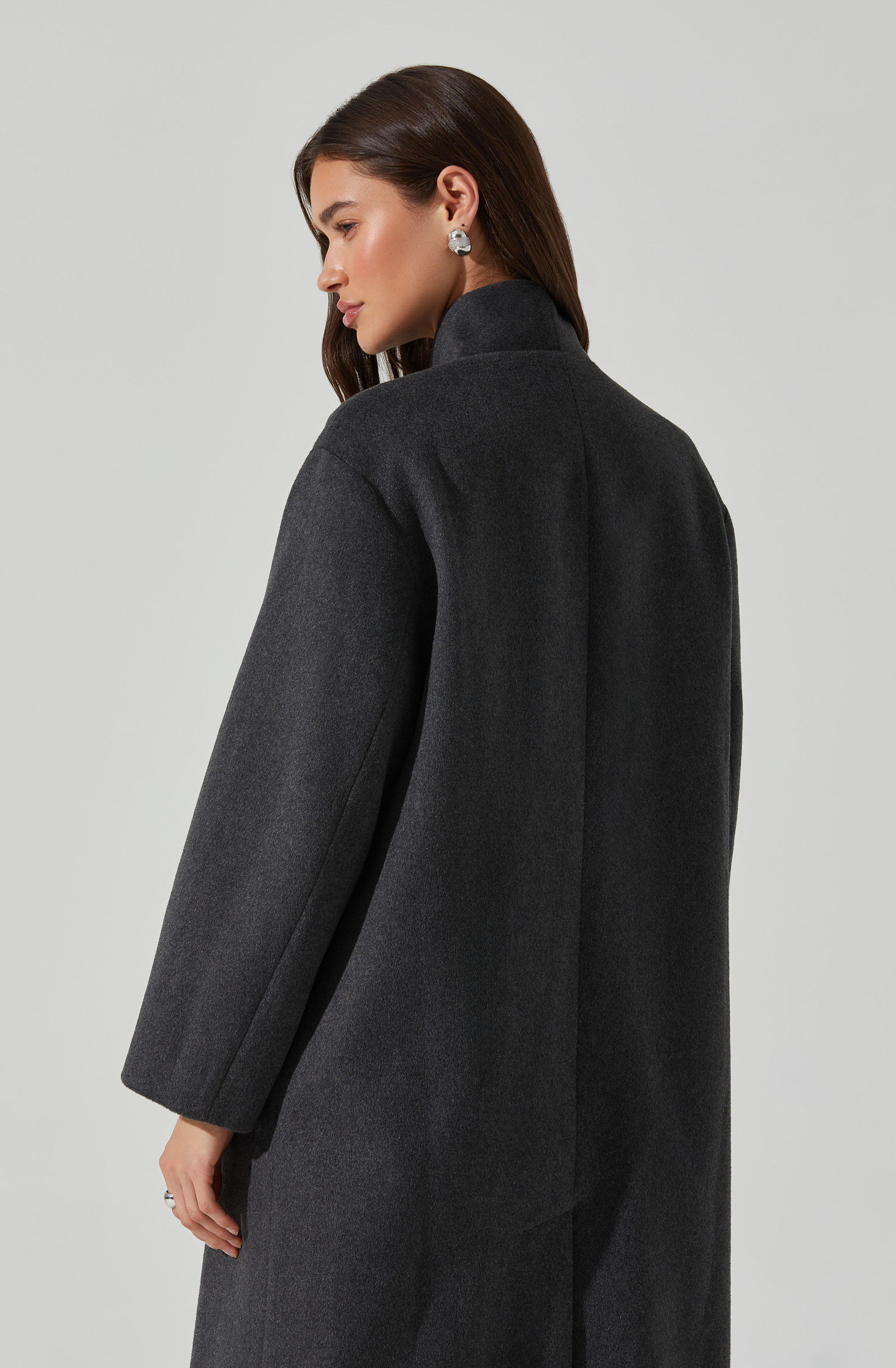 Londyn Scarf Longline Coat-Aljck