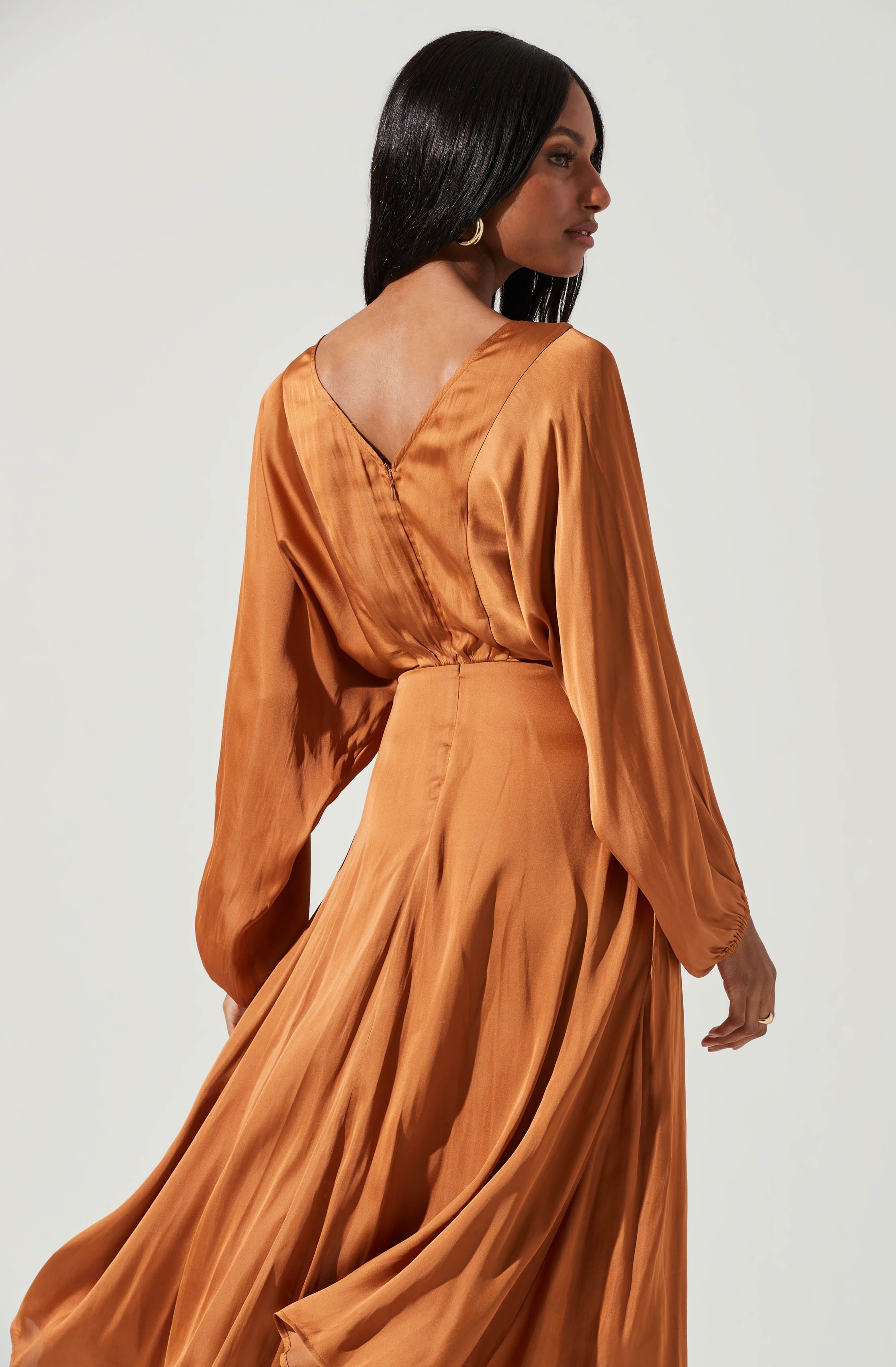 Marin Dolman Sleeve Midi Dress-Aljck
