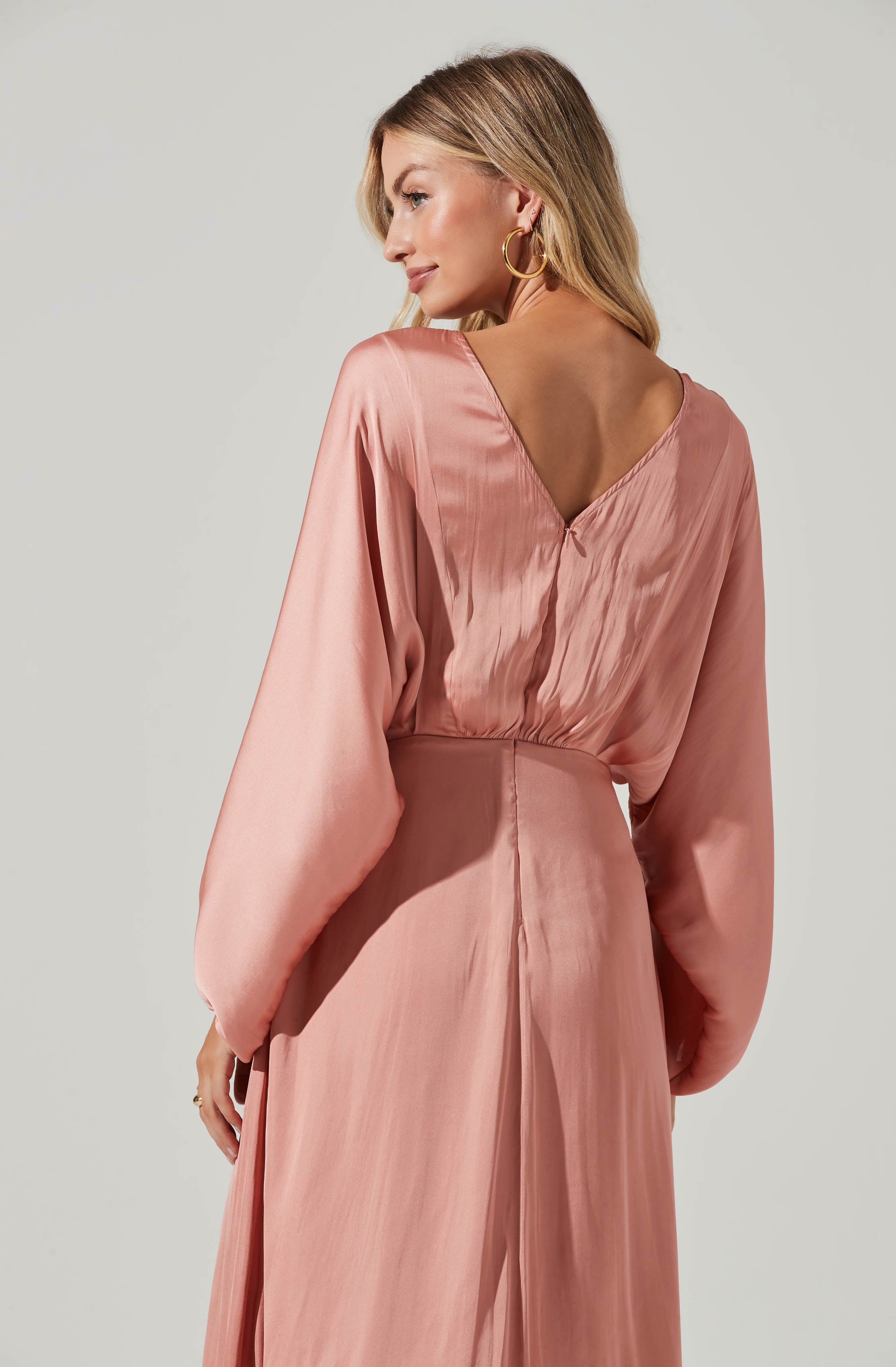 Marin Dolman Sleeve Midi Dress-Aljck