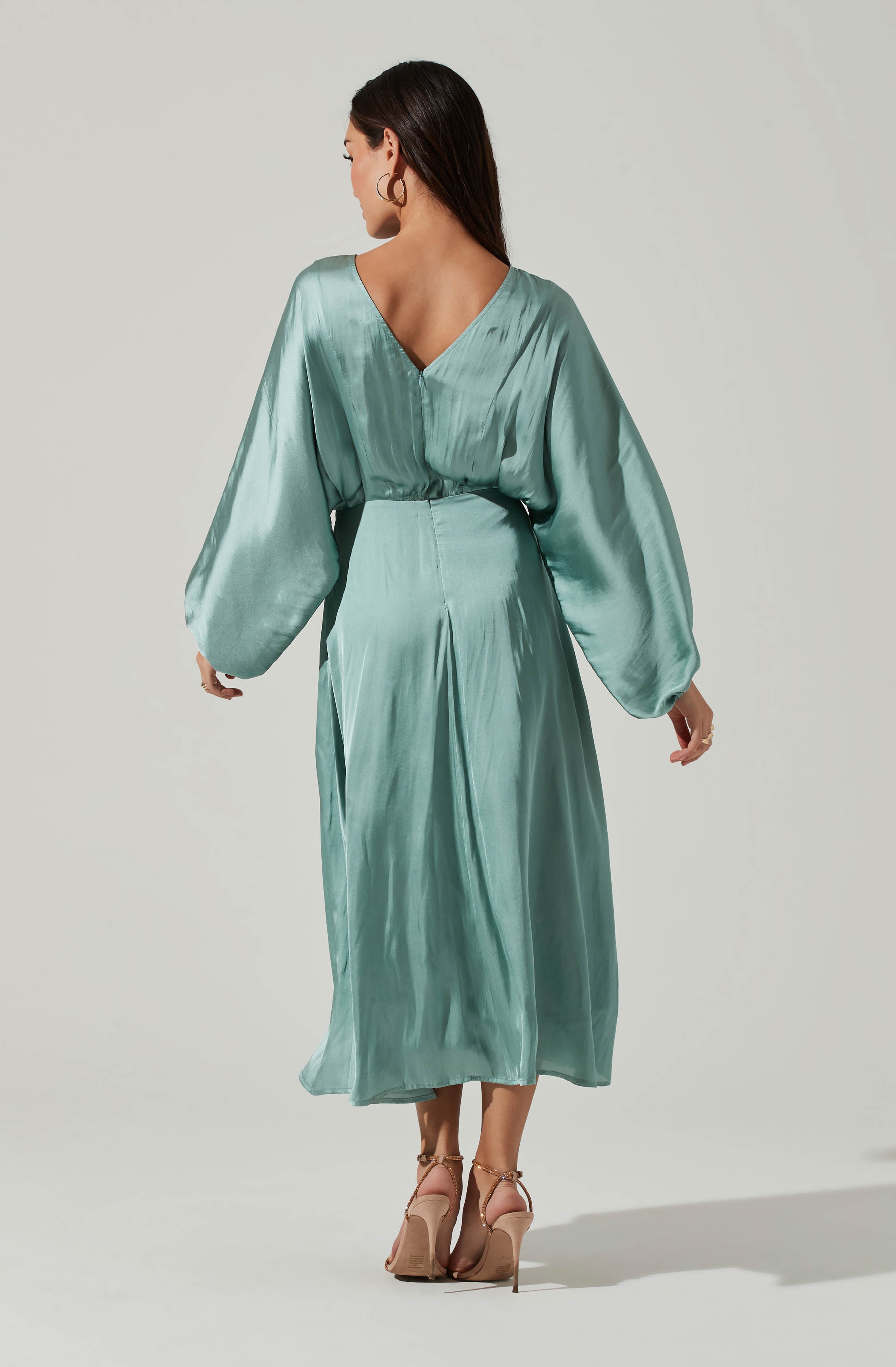 Marin Dolman Sleeve Midi Dress-Aljck