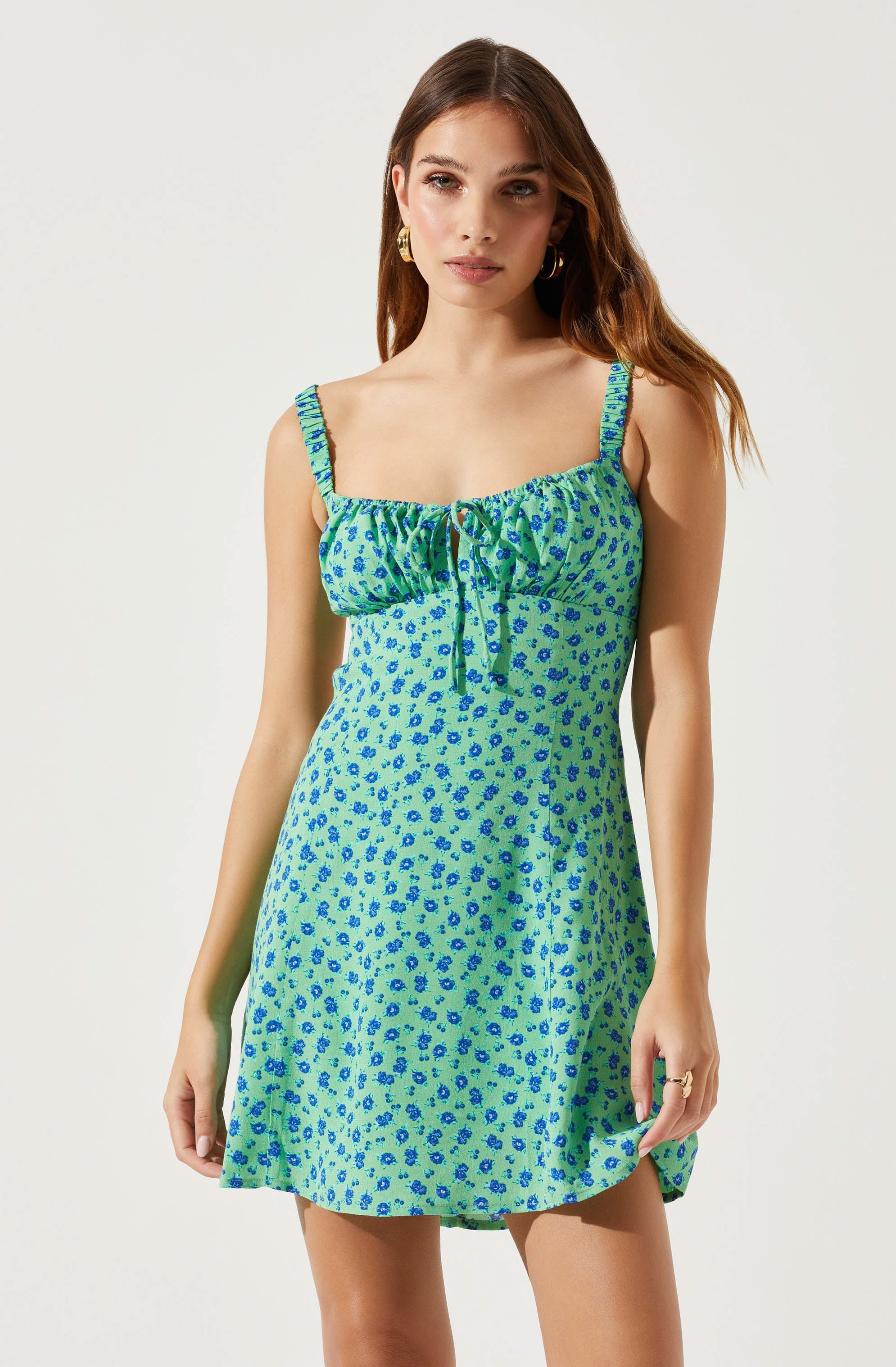 Sweetheart Neck Open Back Mini Dress-Aljck