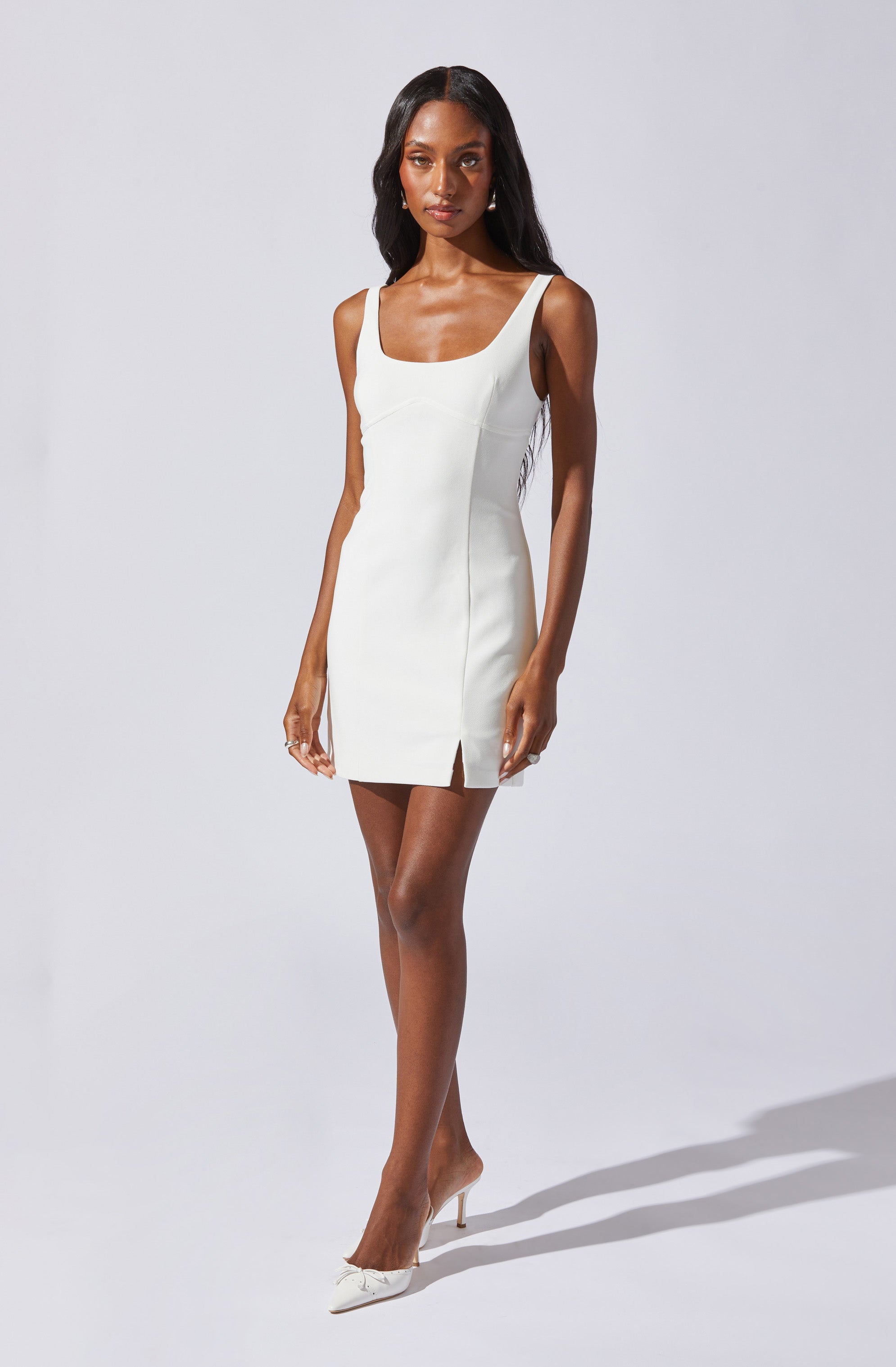 Bodycon Sleeveless Mini Dress-Aljck