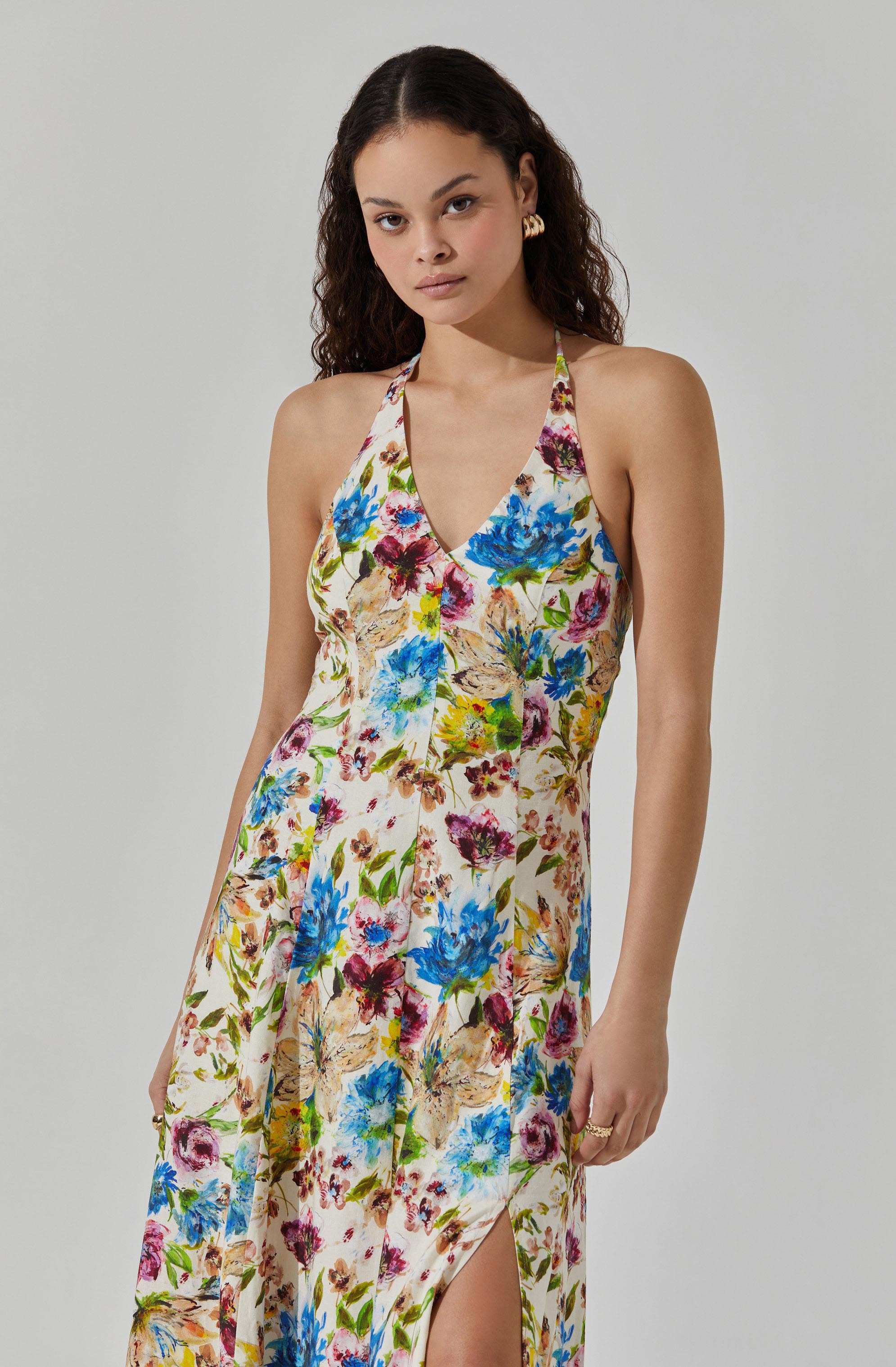 Halter Maxi Dress-Aljck