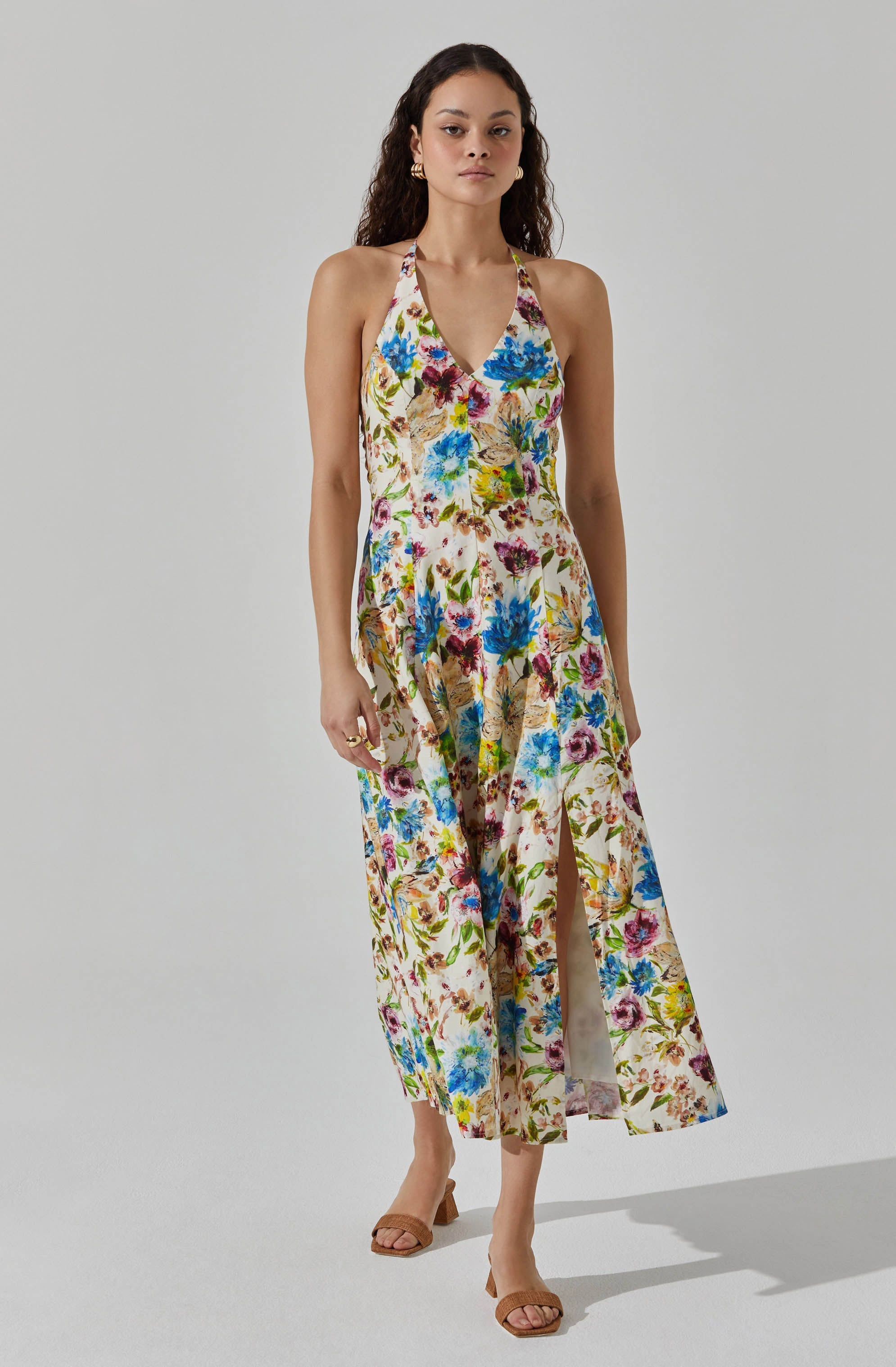 Halter Maxi Dress-Aljck