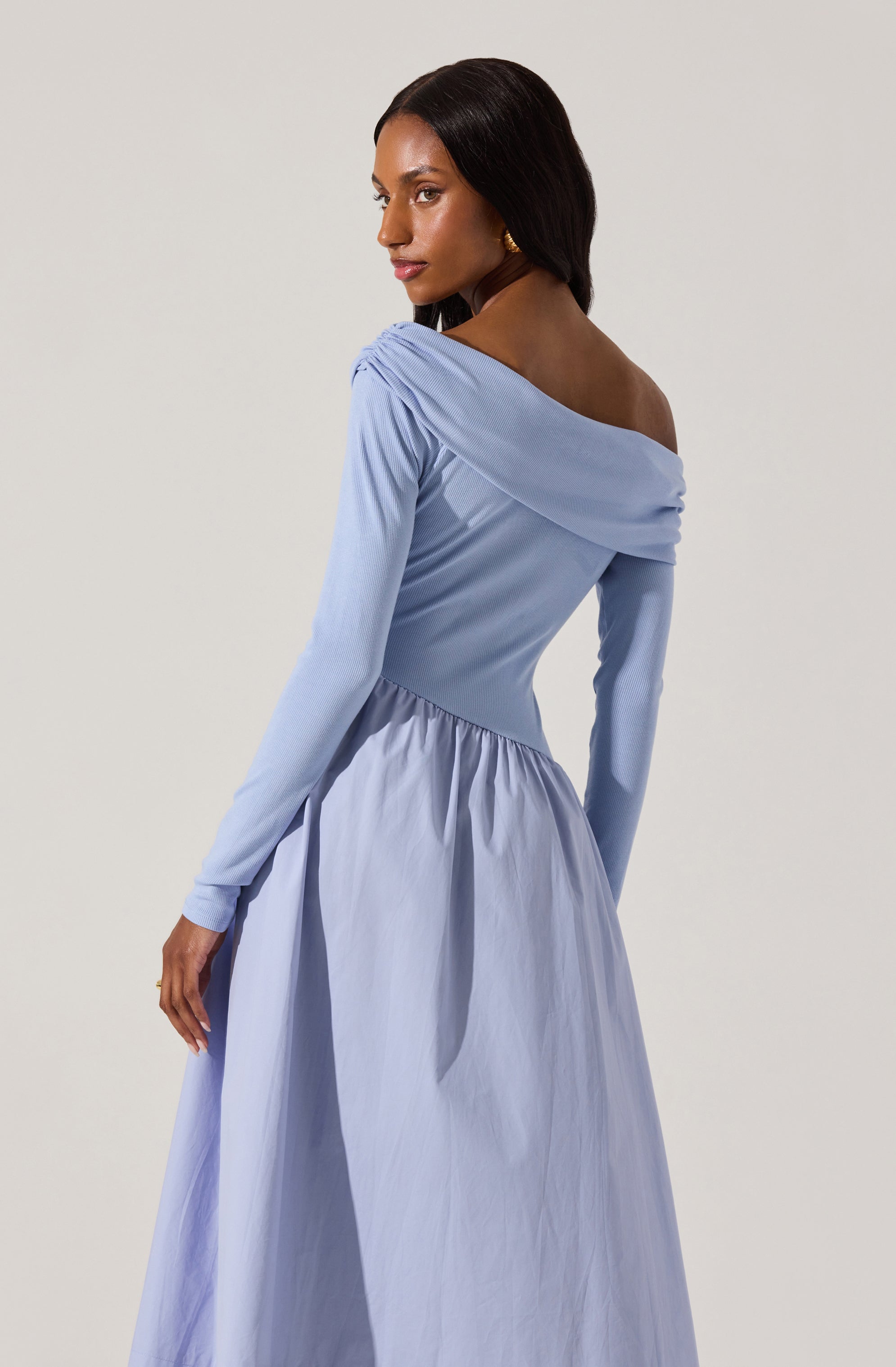 Ls off shoulder dress-Aljck