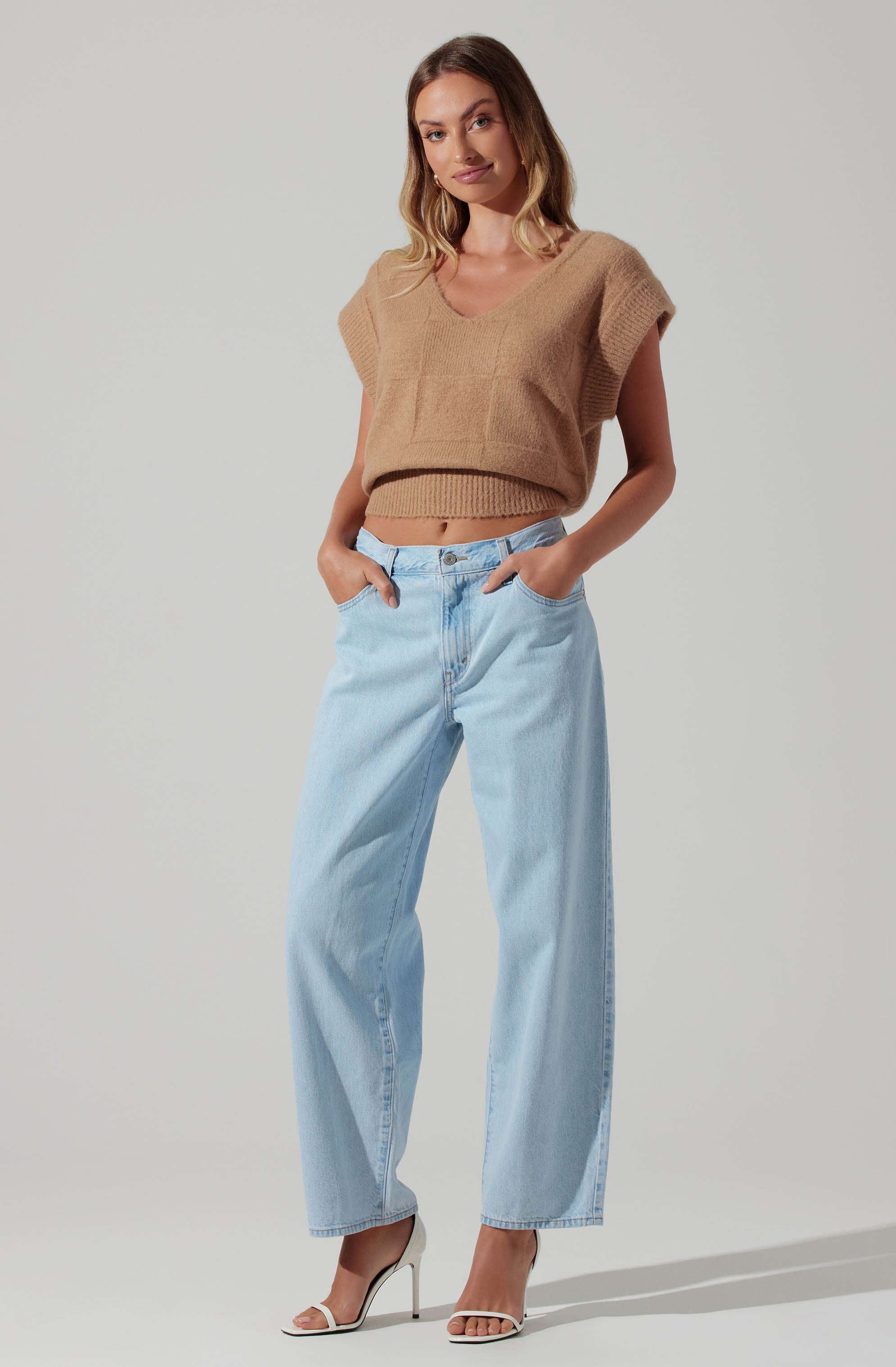 Checkered Sweater Vest-Aljck