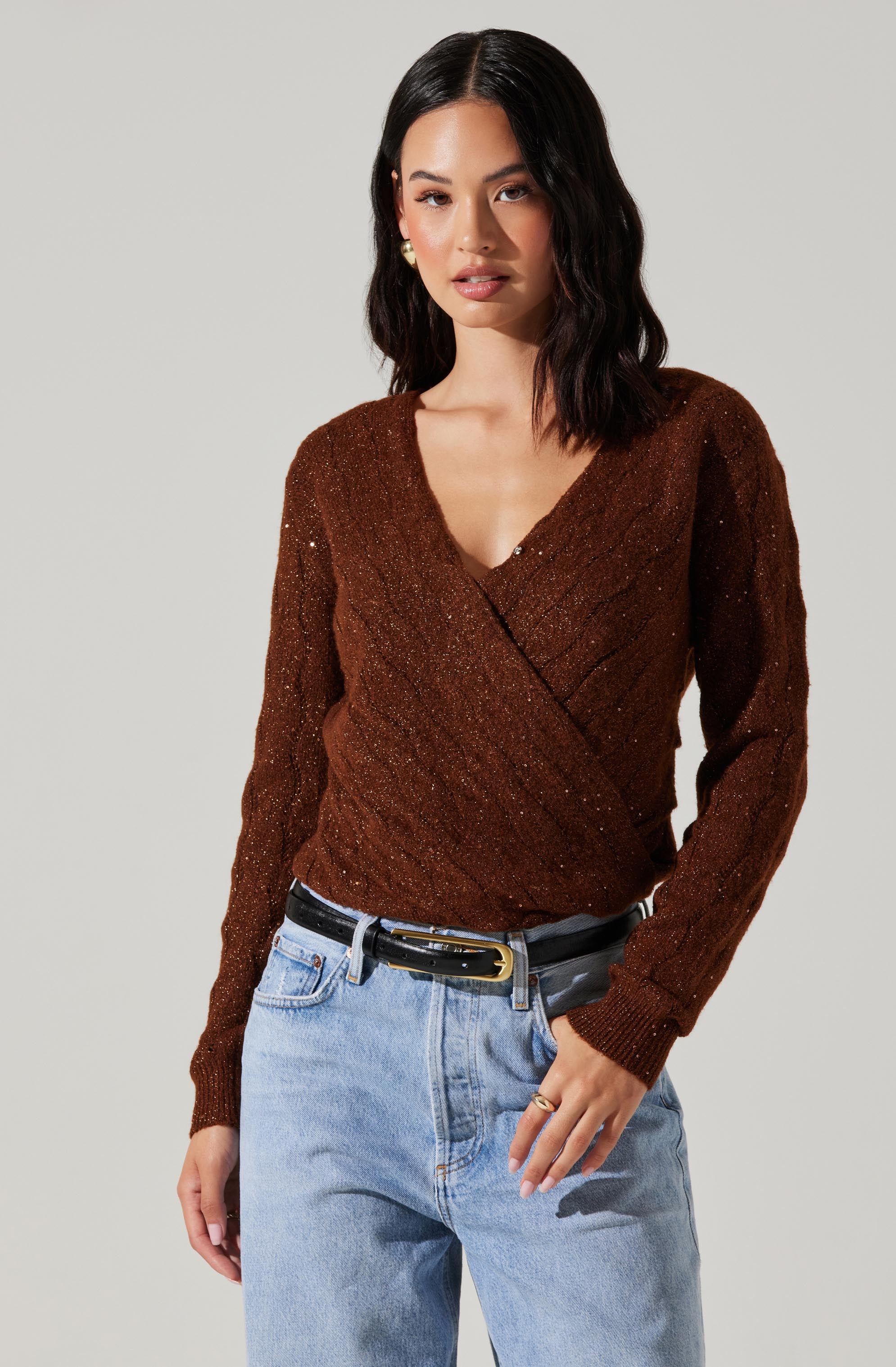 Surplice Sweater-Aljck