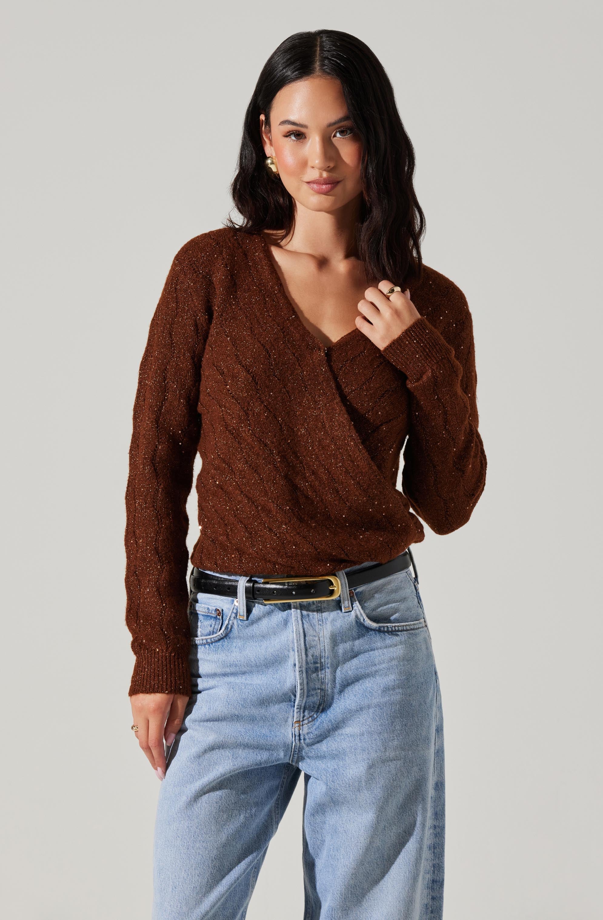 Surplice Sweater-Aljck