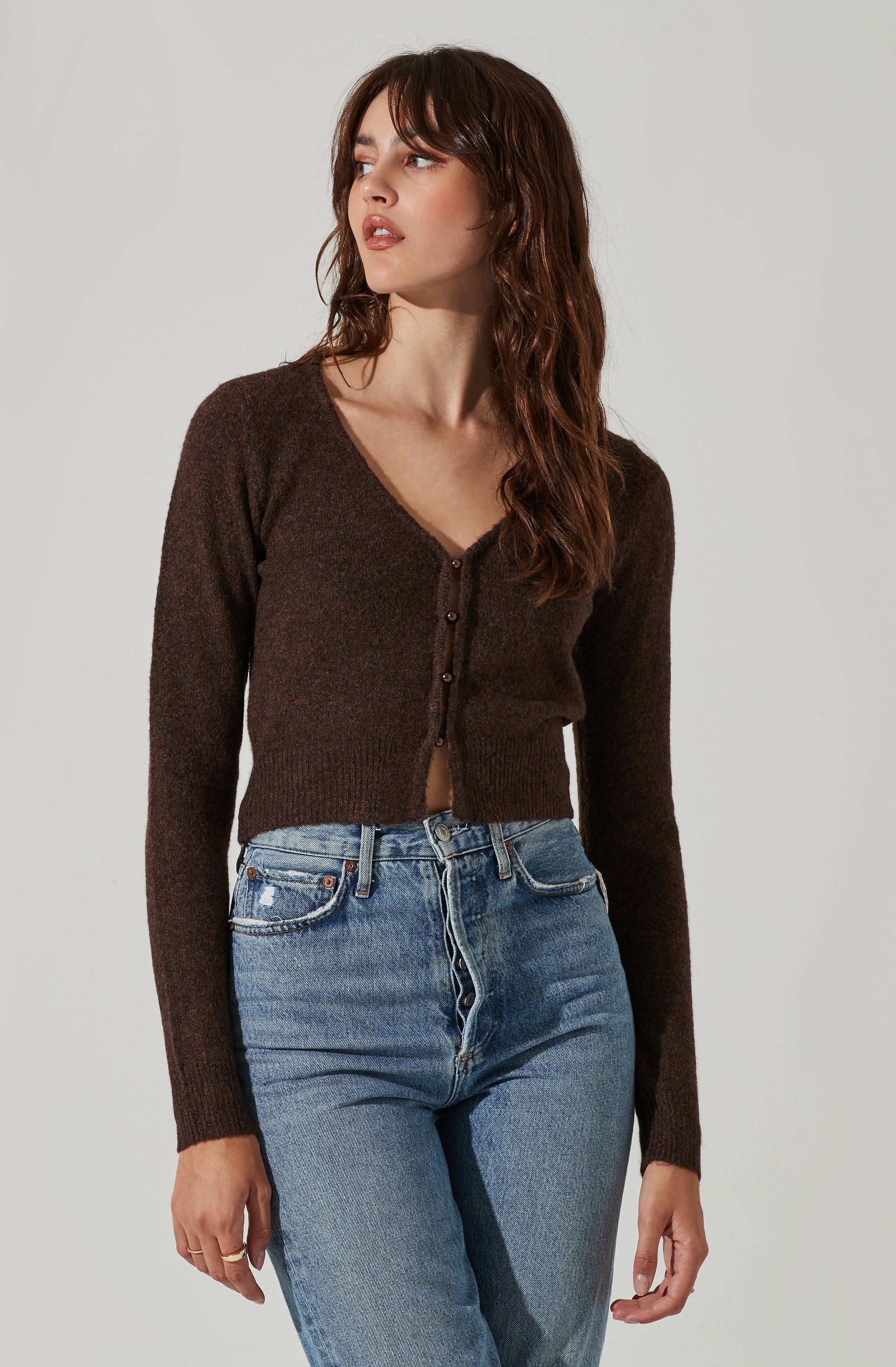 Pearl Button Cardigan-Aljck